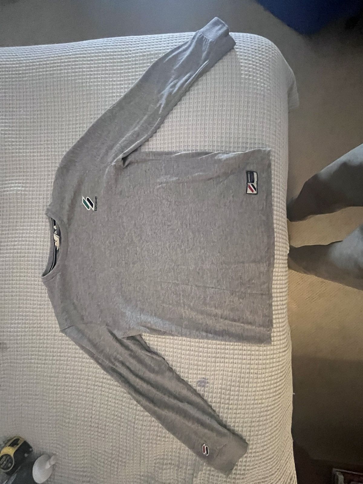 Superdry Superdry Long-sleeve, Gray - Gently Used Size US L / EU 52-54 / 3 - 1 Thumbnail