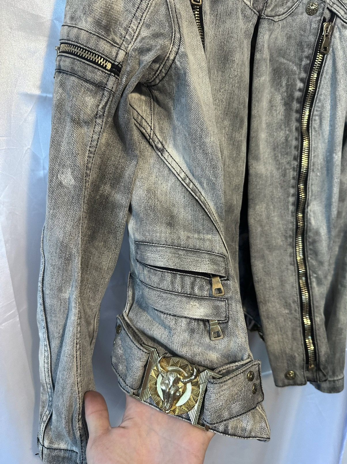 Balmain Balmain SS12 Zip Denim Jacket Size US S / EU 44-46 / 1 - 5 Thumbnail