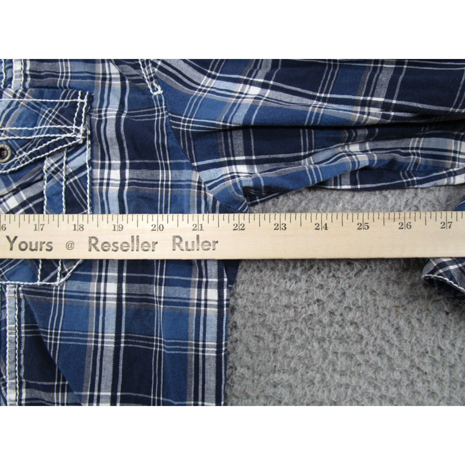 Buckle Black VINTAGE Buckle Black Shirt Mens L Slim Plaid Button-Up Size US L / EU 52-54 / 3 - 6 Thumbnail