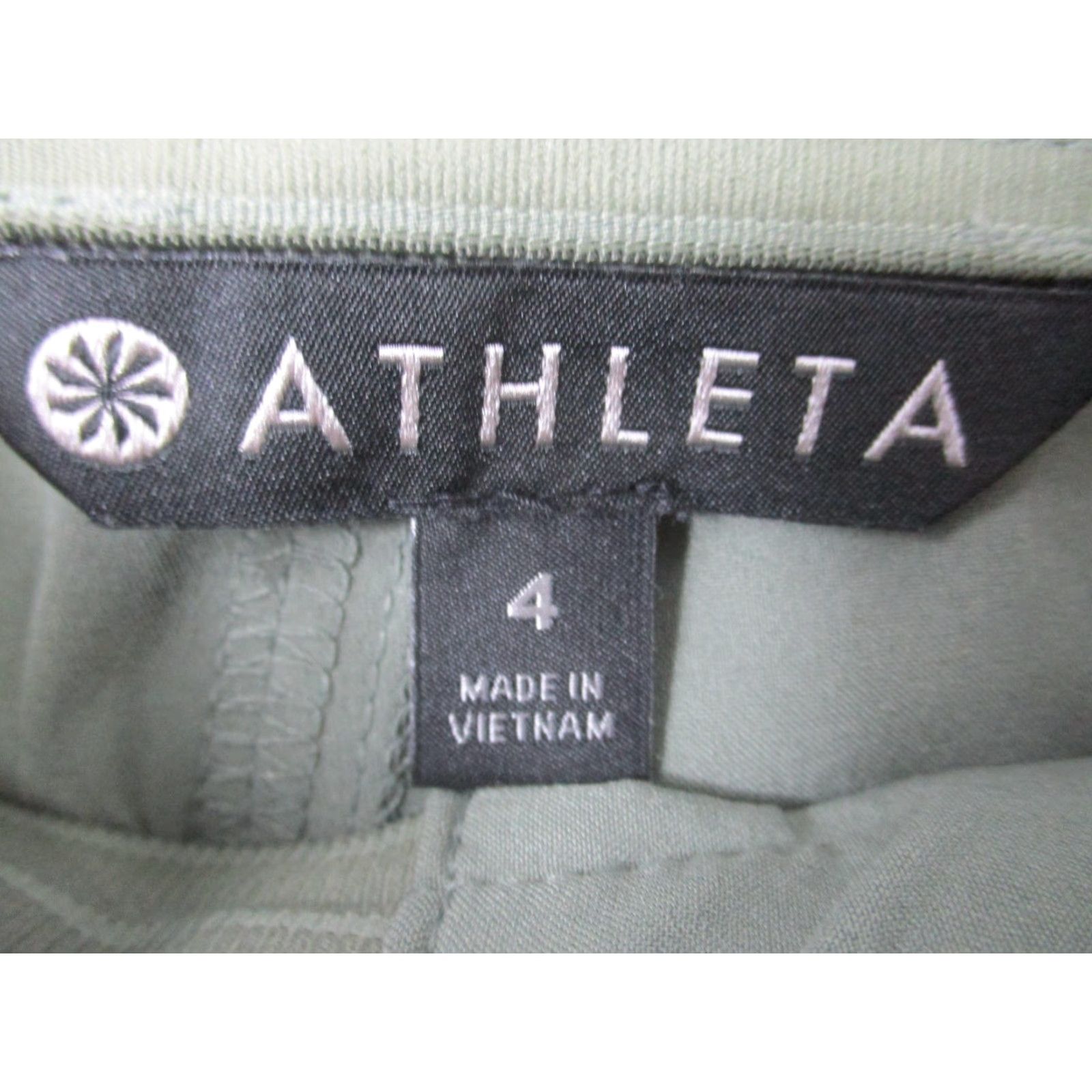 Athleta Athleta Pants Womens 4 Green Wide Leg Stretch Recycled Polyester Athleisure Size 27" / US 4 / IT 40 - 5 Thumbnail