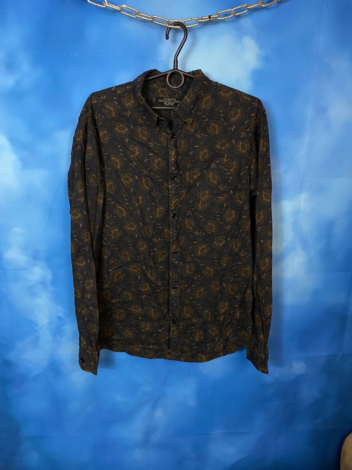 Allsaints ALL SAINTS DARK FLOWERS SHIRT Size US M / EU 48-50 / 2 - 1 Thumbnail