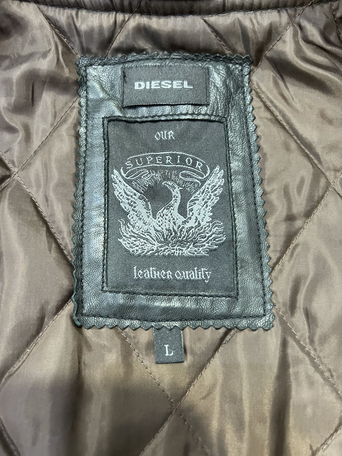Diesel Diesel leather jacket size L Size US L / EU 52-54 / 3 - 4 Thumbnail