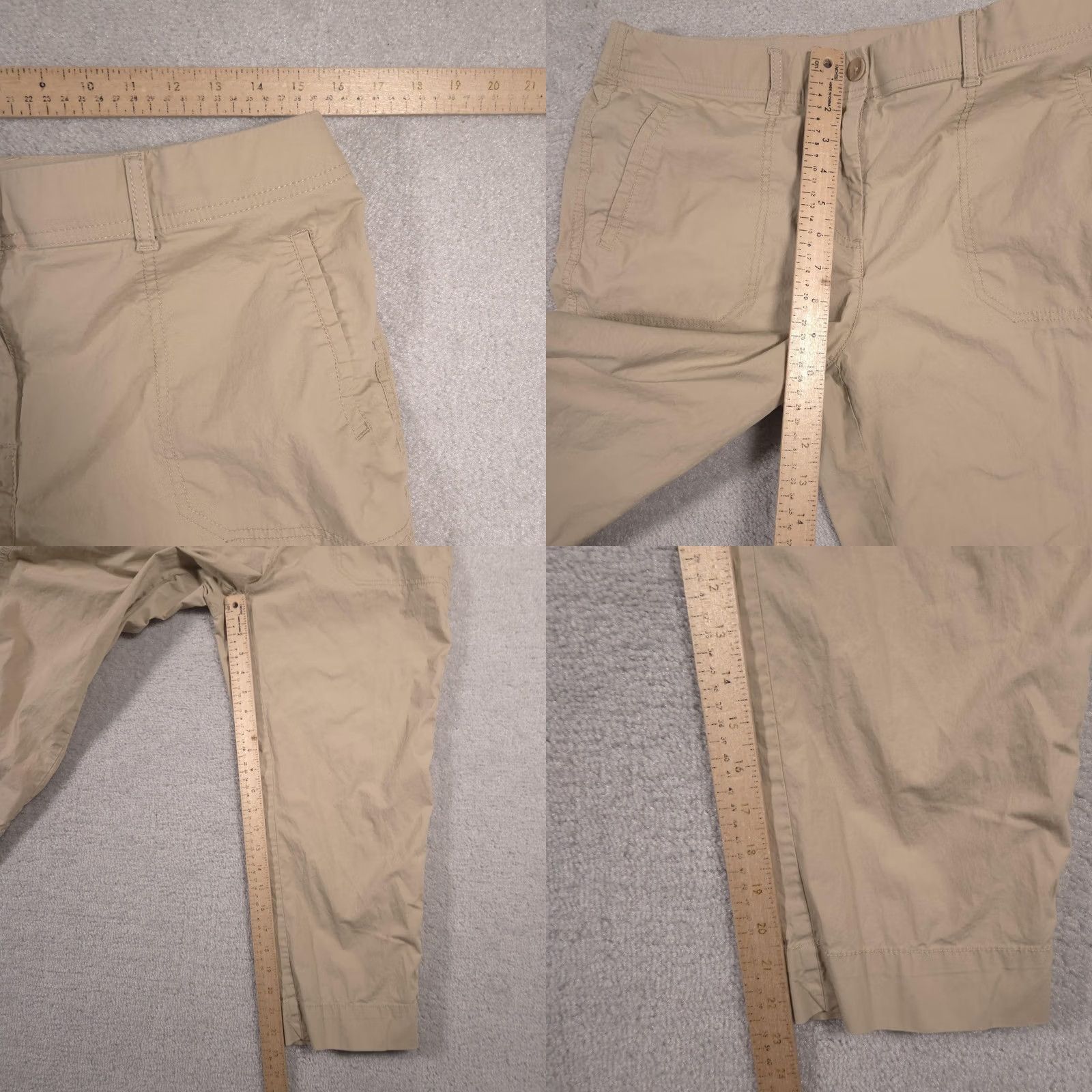 Vintage Chico's Pants Womens 8 Beige Crop Capri Cotton Spandex Mid Rise Casual Pants Beige Capri 8 Womens Chicos Pants Mens? Size 30" / US 8 / IT 44 - 8 Thumbnail