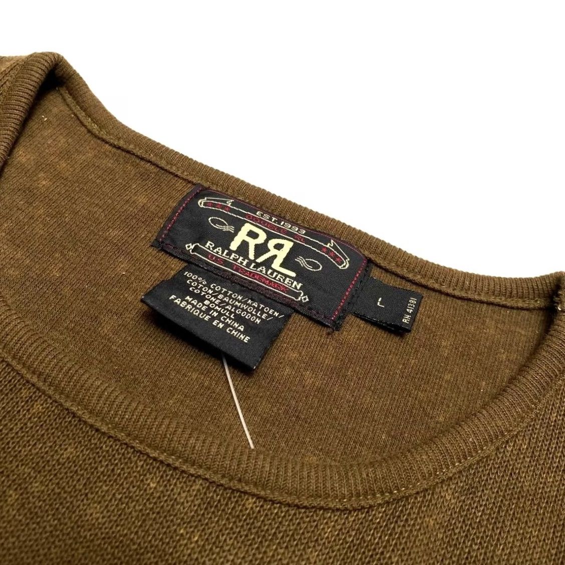 Ralph Lauren RRL RALPH LAUREN Early 90s Three-Star Long-Sleeve Knit Top Brown Size L Men Size US L / EU 52-54 / 3 - 2 Thumbnail