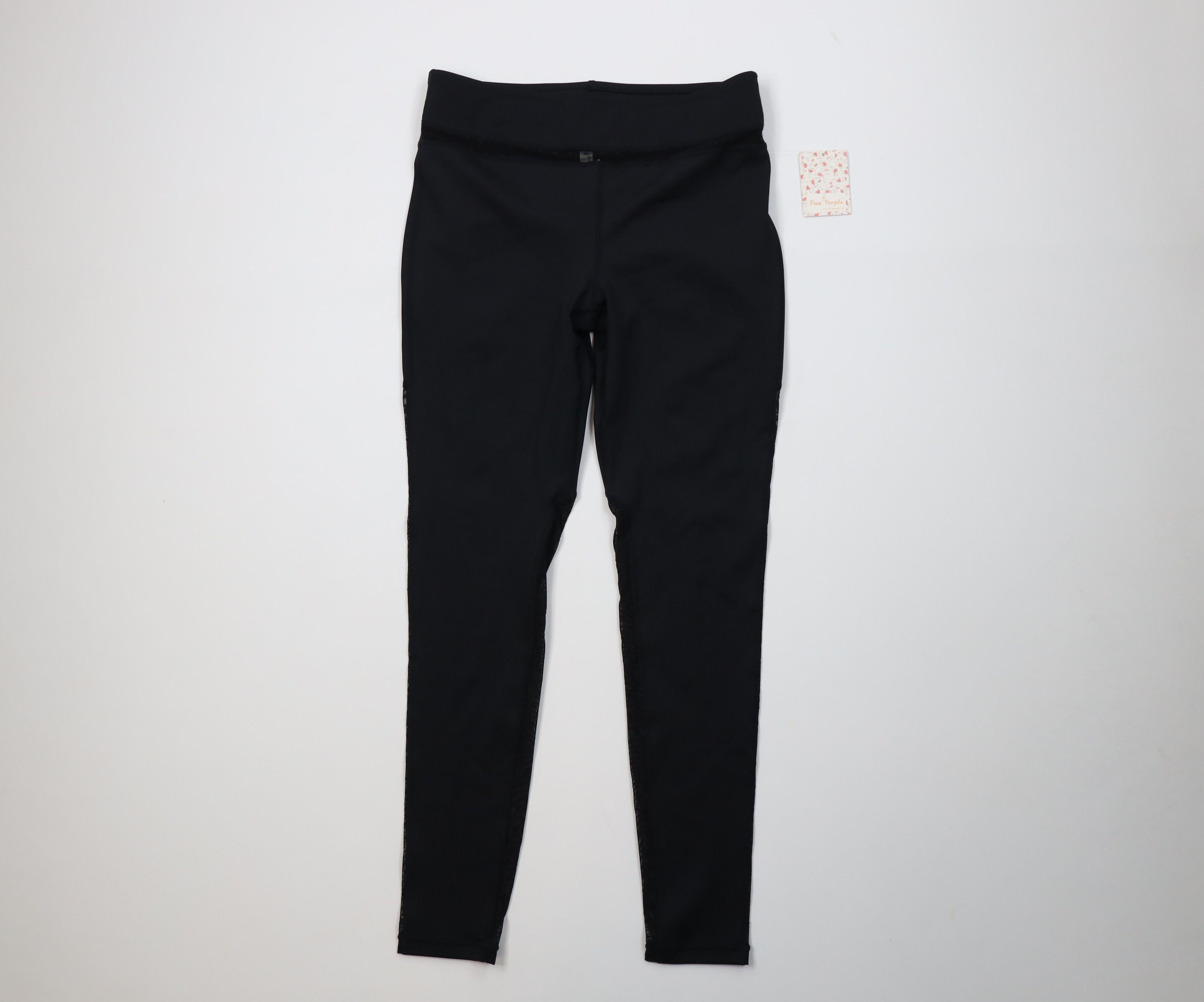 Free People New Free People Mesh Polka Dot Elena Leggings Pants Black Size 28" / US 6 / IT 42 - 1 Thumbnail