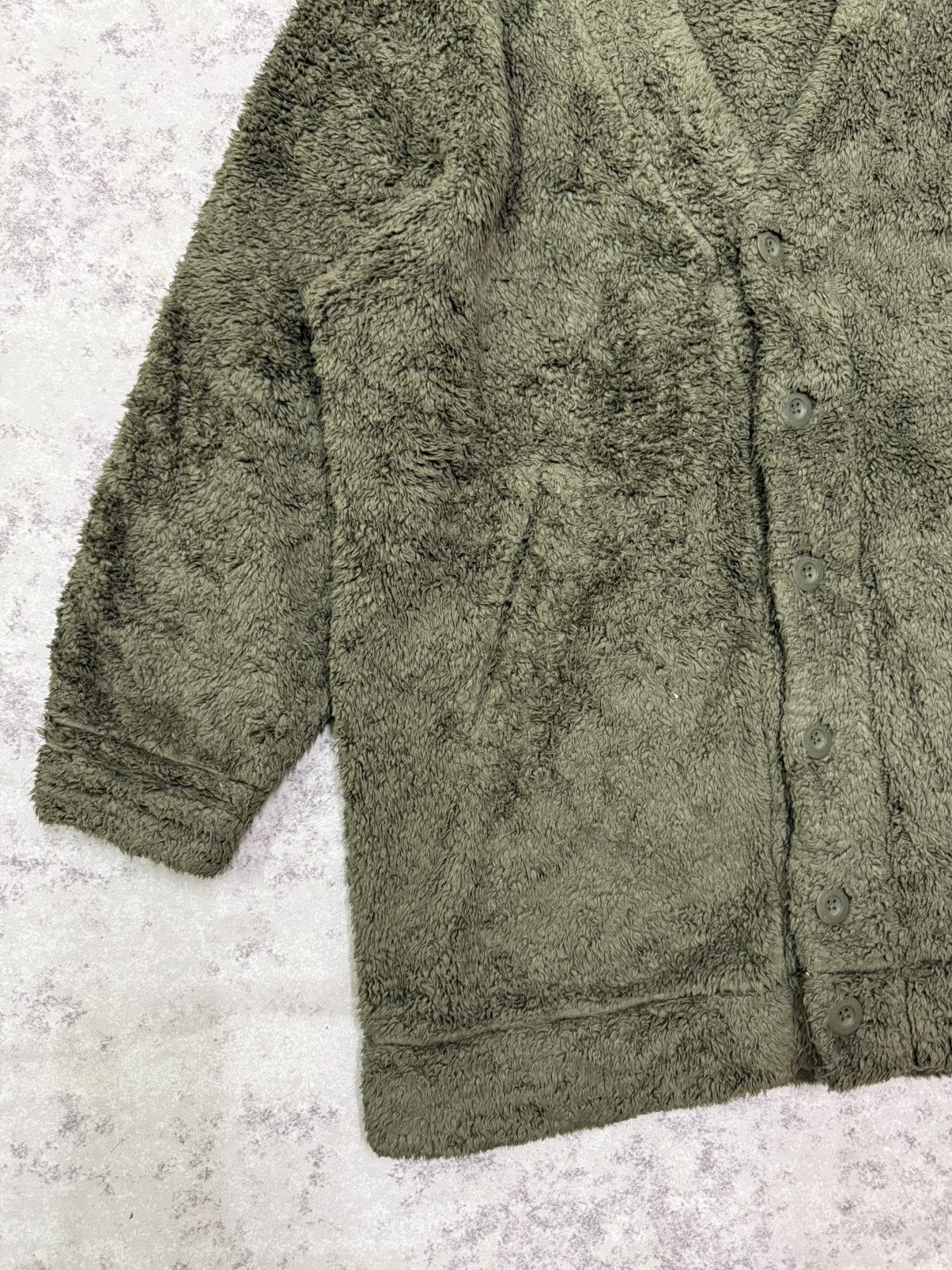 GU × Undercover Gu x Undercover Sherpa Fleece Cardigan Sweater Size US XL / EU 56 / 4 - 5 Thumbnail