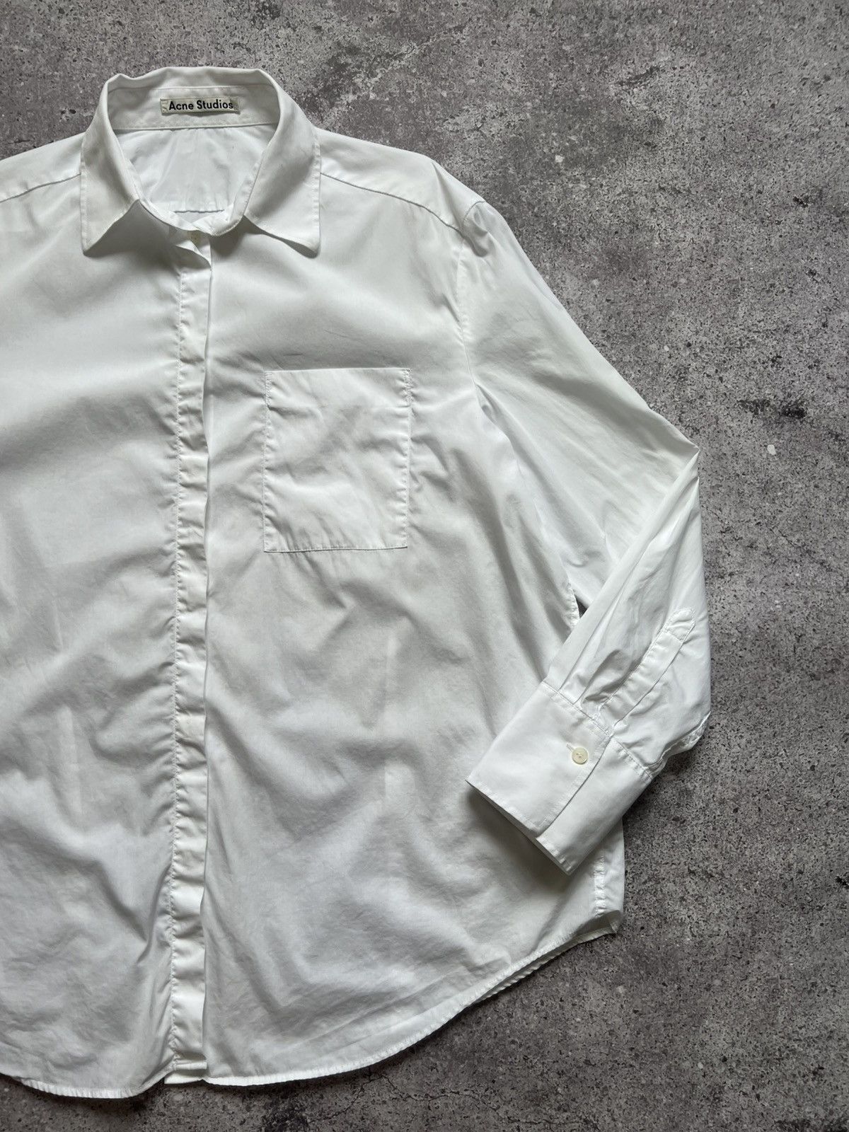 Acne Studios Acne Studios Cotton Shirt Button Up Long Sleeve Size XS / US 0-2 / IT 36-38 - 3 Thumbnail