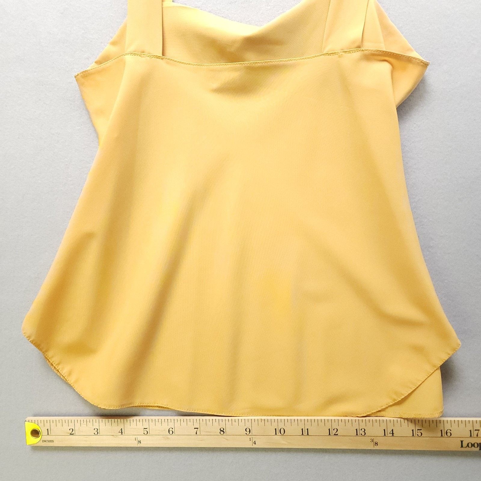 Other Lucie Ann II Satin Camisole Mustard Yellow Vintage Size 2 Size XS / US 0-2 / IT 36-38 - 4 Thumbnail