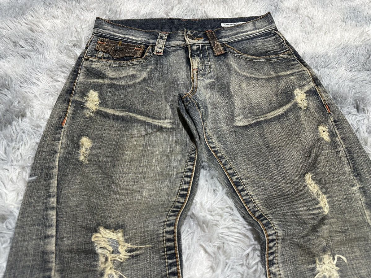 semanticdesign 🔥Sick Y2K Semantic Design Flared Denim Snakeskin Pocket Size US 30 / EU 46 - 5 Thumbnail