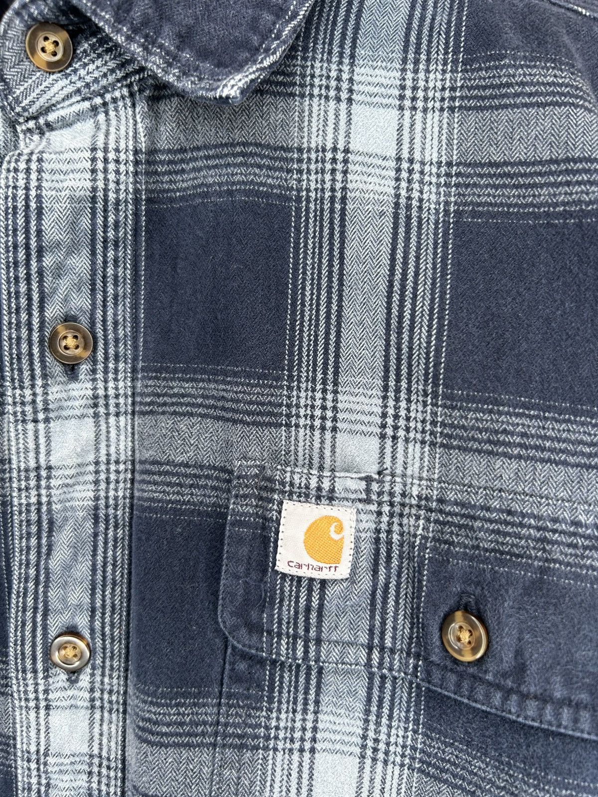Carhartt Carhartt Blue Plaid Flannel Button Up Size US M / EU 48-50 / 2 - 4 Thumbnail