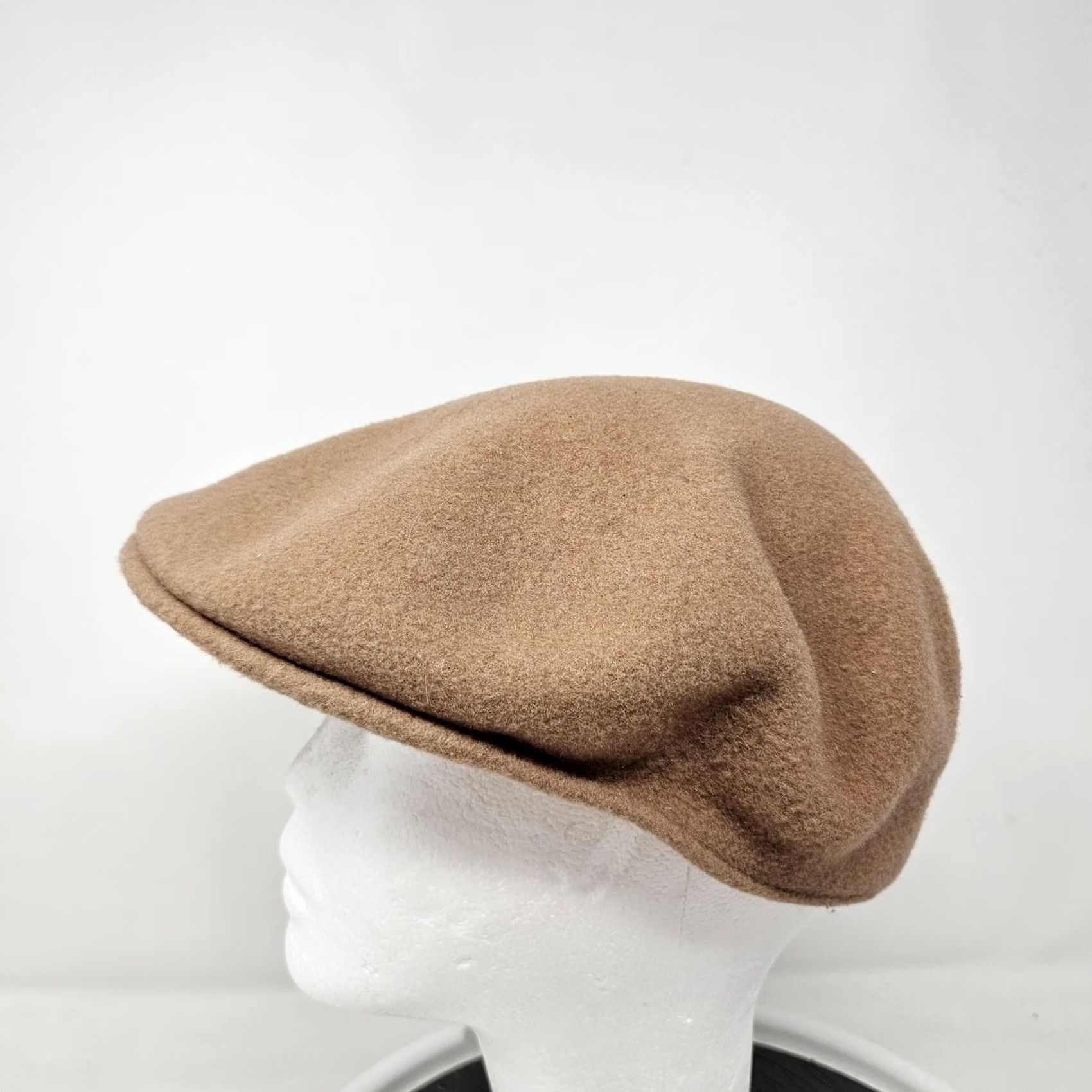 Kangol Kangol Hat Flat Cap Wool Brown Mens M Made in England Solid Classic M/L Size ONE SIZE - 5 Thumbnail