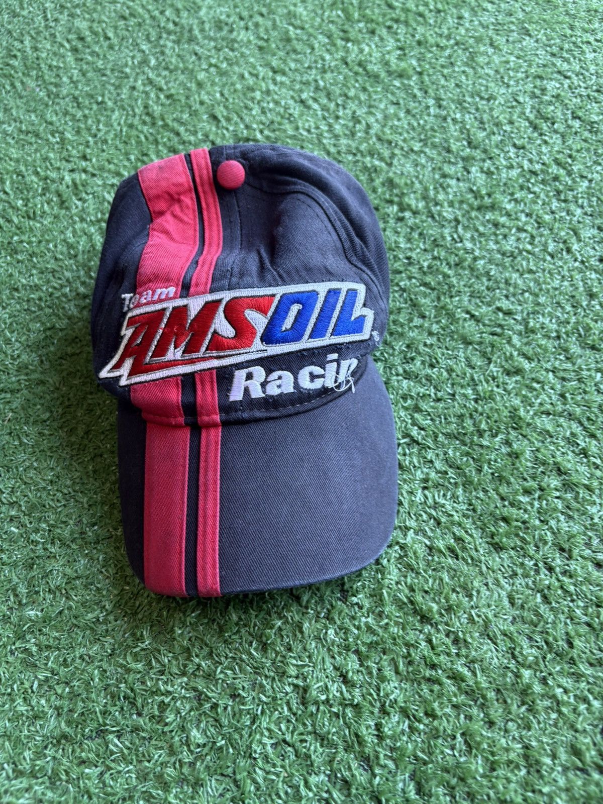 NASCAR Vintage 1990’s AMSOIL Racing Team Hat Size ONE SIZE - 1 Thumbnail