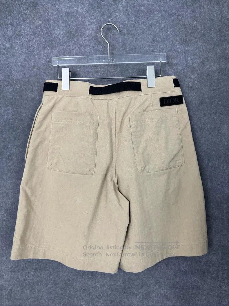 Dior Dior Belted Cargo Shorts Khaki 44. Size US 44 / EU 60 - 2 Thumbnail