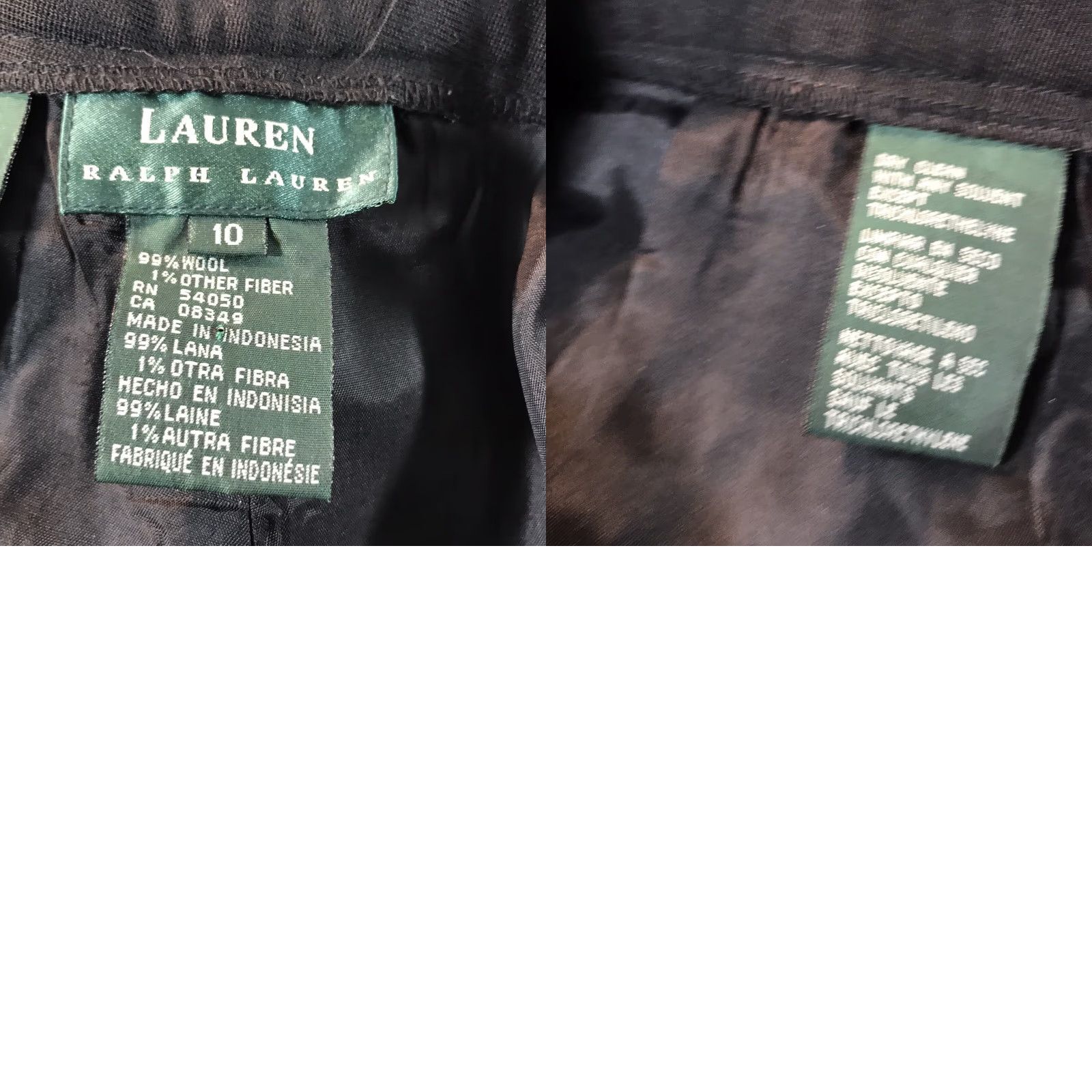 Ralph Lauren Lauren Ralph Lauren Black Wool Dress Pants Womens Size 10 Size 32" / US 10 / IT 46 - 8 Thumbnail