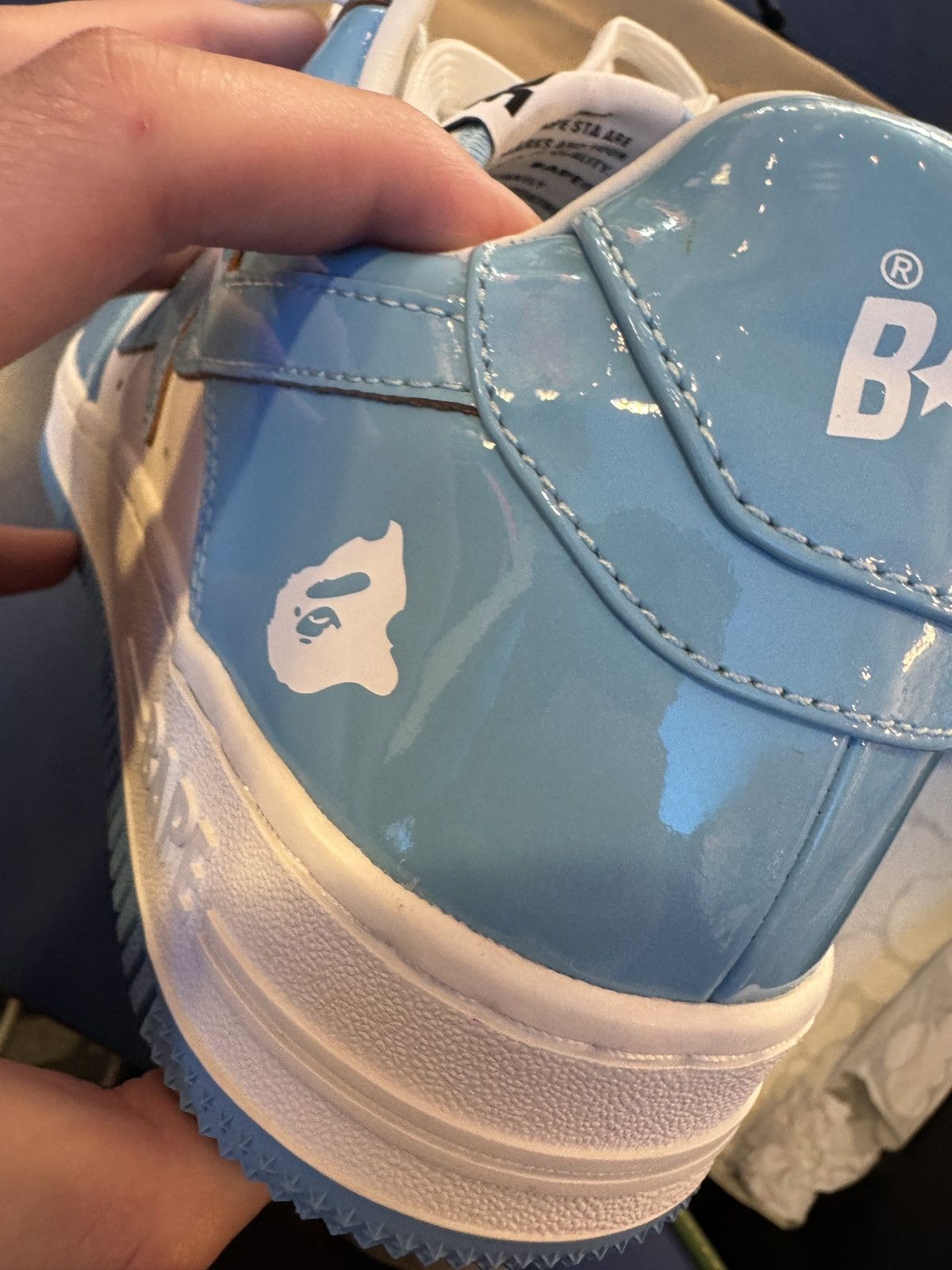 Bape BAPE STA Patent Leather Baby Blue Size US 9.5 / EU 42-43 - 21 Thumbnail