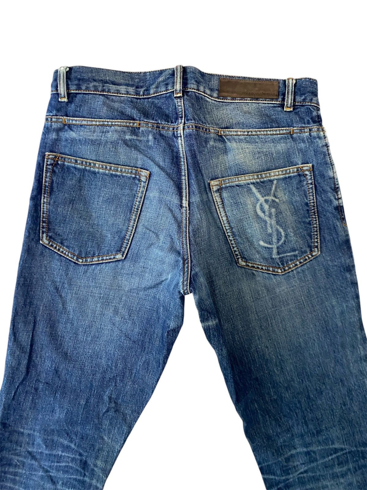 Yves Saint Laurent YVES SAINT LAURENT DISTRESS DENIM STRAIGHT TYPE Size US 32 / EU 48 - 6 Thumbnail