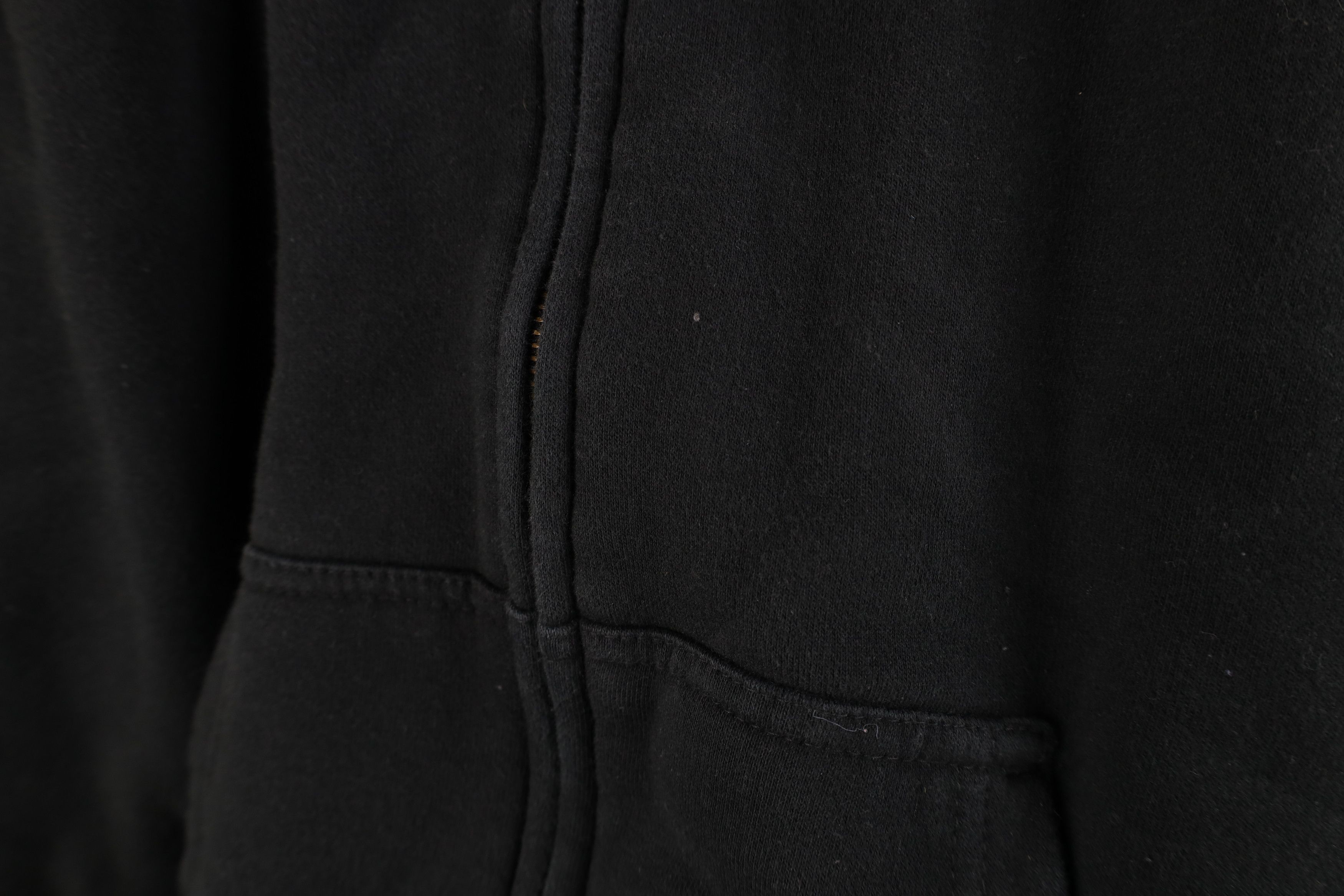 Vintage Vintage 90s Streetwear Thermal Waffle Lined Hoodie Black Size US XXL / EU 58 / 5 - 4 Thumbnail
