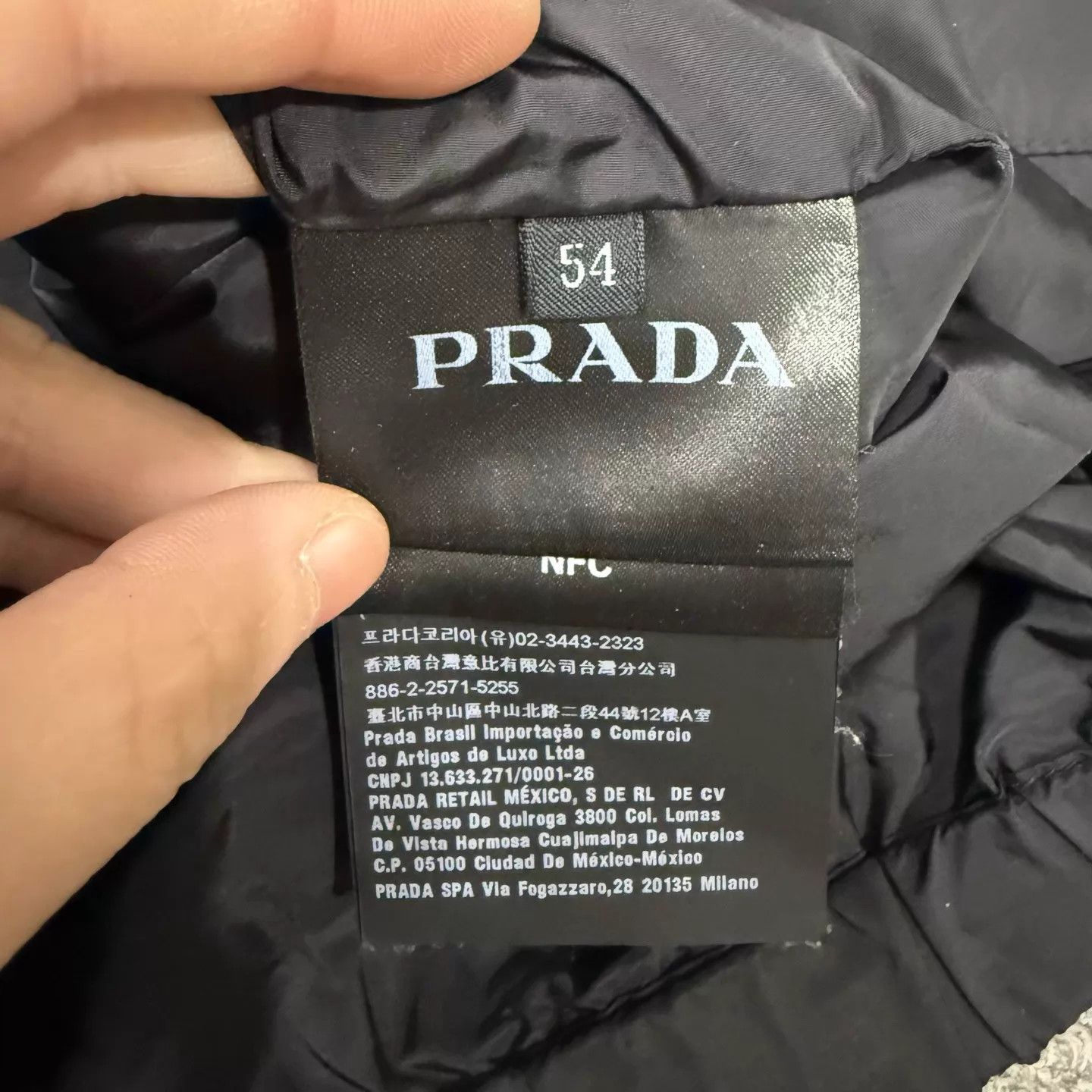 Prada Prada Black Nylon Arm Triangle Logo Jacket 54 Size US L / EU 52-54 / 3 - 4 Thumbnail
