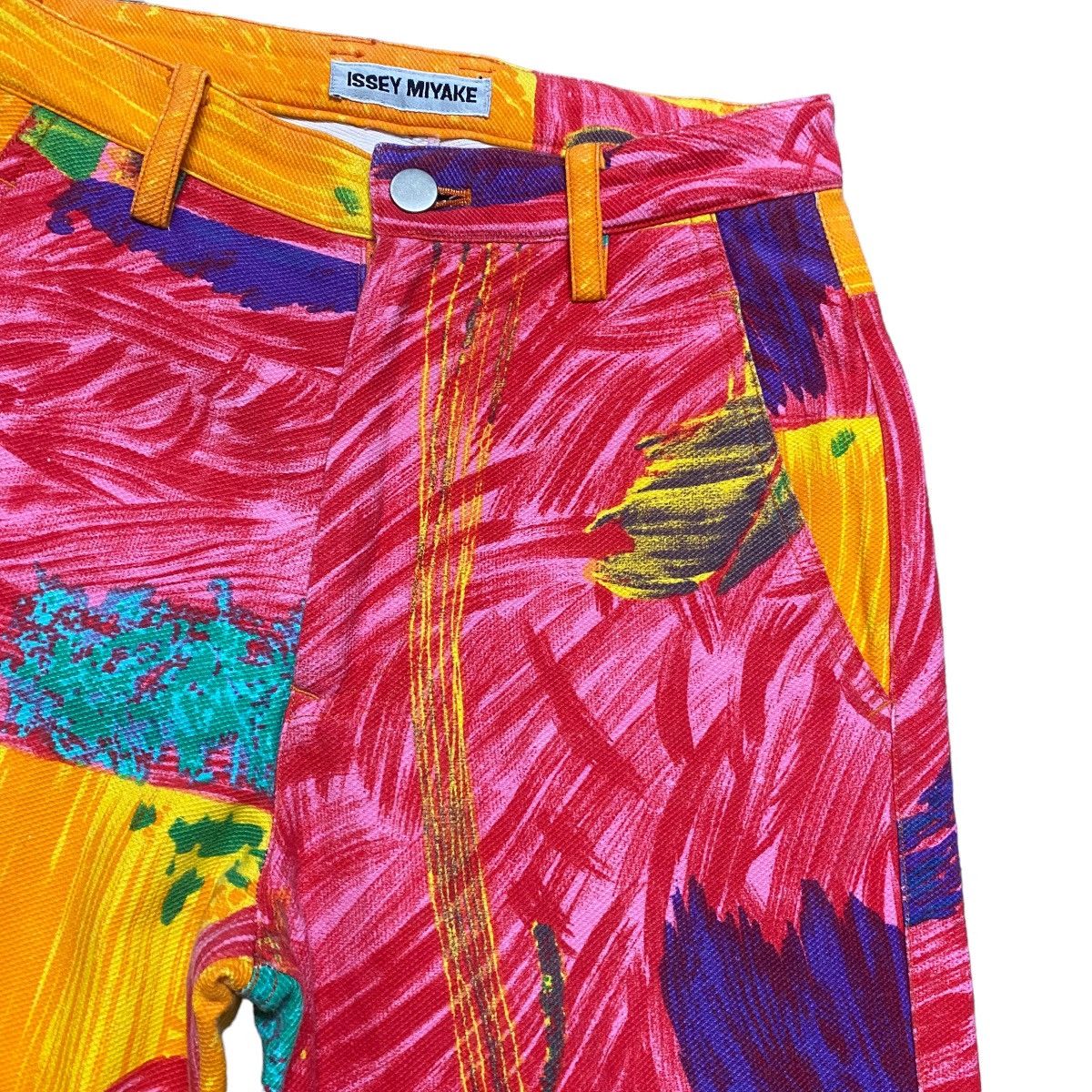 Issey Miyake Archive Issey Miyake Multi Colour Artisanal Painter Jeans Size 24" / US 00 / IT 34 - 5 Thumbnail