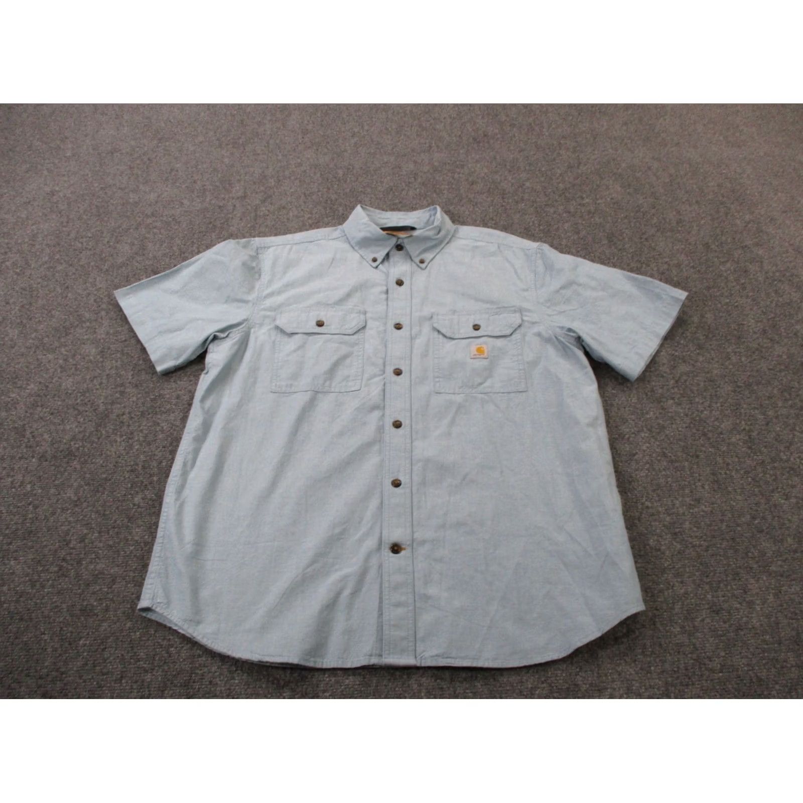 Carhartt Carhartt Shirt Mens L Blue Loose Fit Midweight Chambray Workwear NEW Size US L / EU 52-54 / 3 - 2 Thumbnail