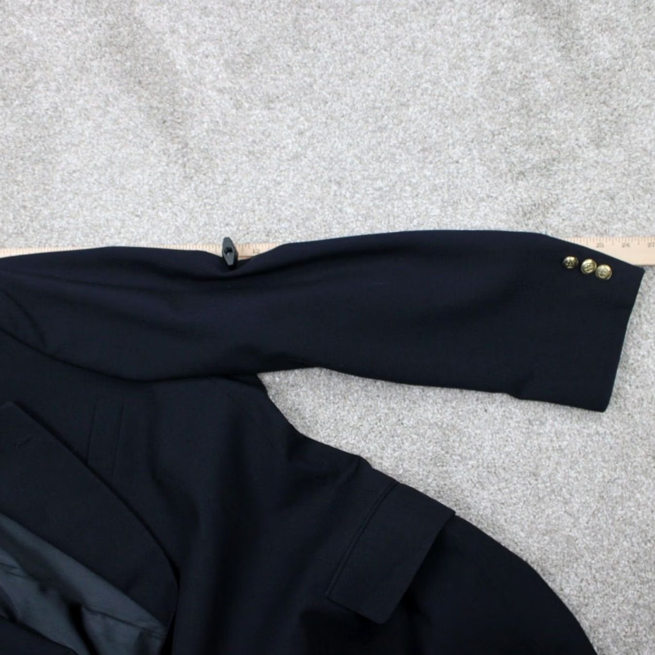 Jos. A. Bank Jos. A. Bank Gordon Blazer Men 43 Long Blue 2 Button 100% Wool Sports Jacket Size 46R - 5 Thumbnail