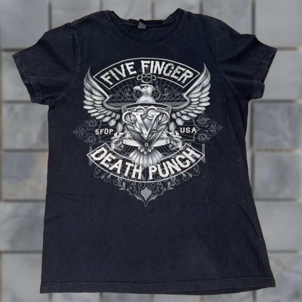 Vintage Five Finger Death Punch Shirt Men M Black Medium Size US M / EU 48-50 / 2 - 1 Thumbnail