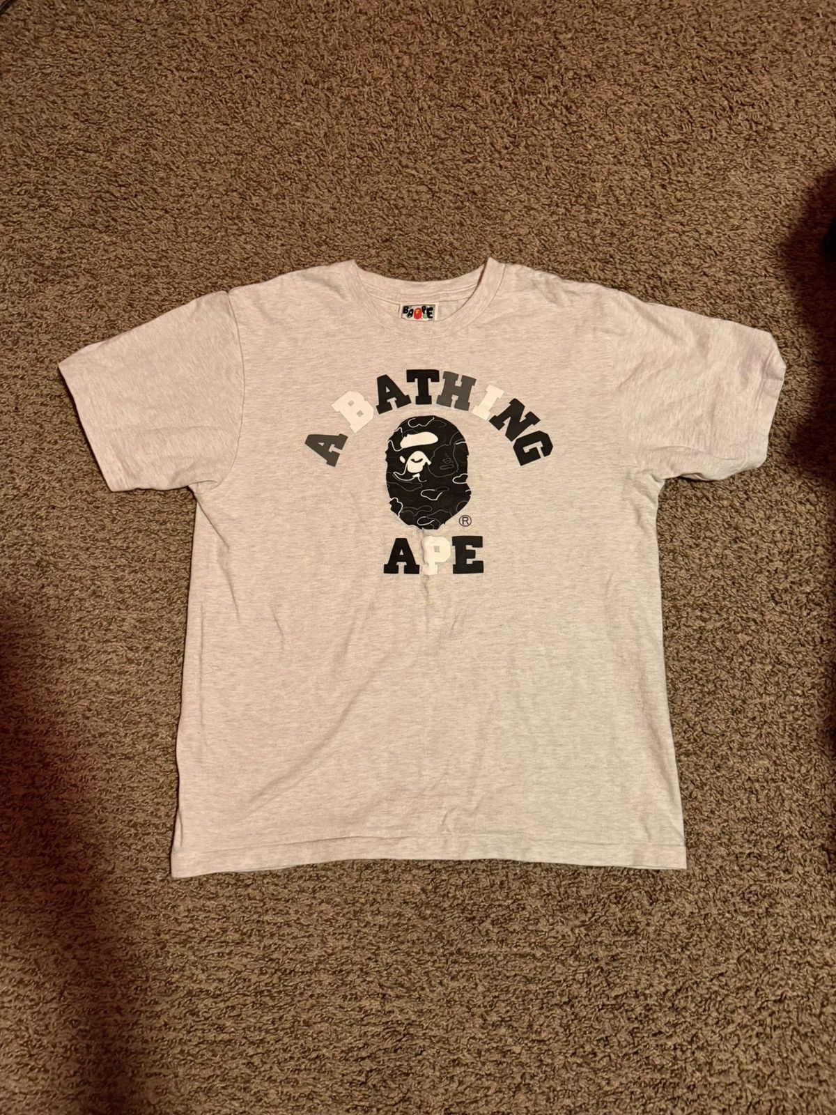Bape BAPE Neon Camo College Tee Gray Size US S / EU 44-46 / 1 - 1 Thumbnail
