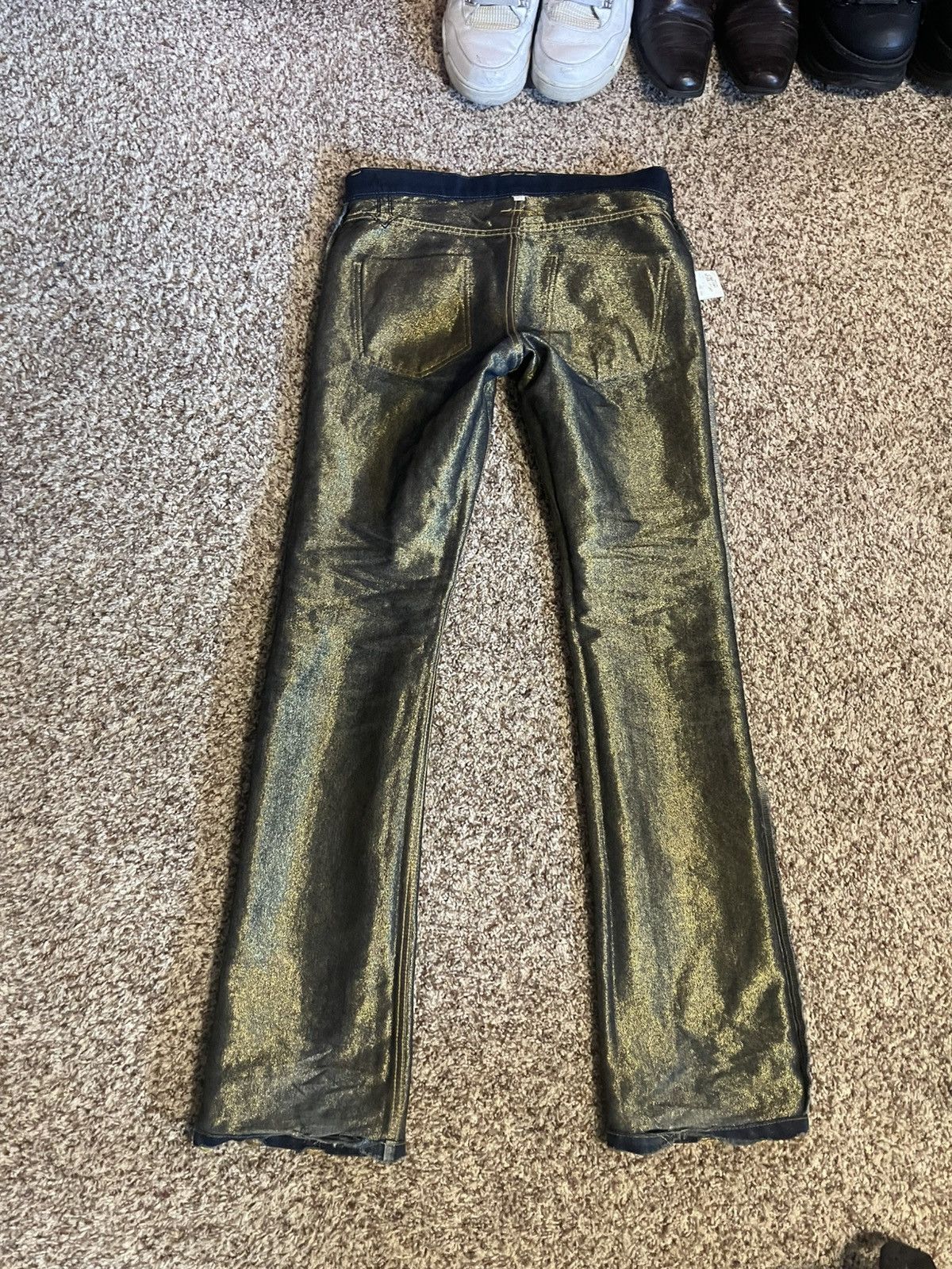 Roen Roen Made In Japan Gold Distressed Denim Jeans Size US 31 - 7 Thumbnail