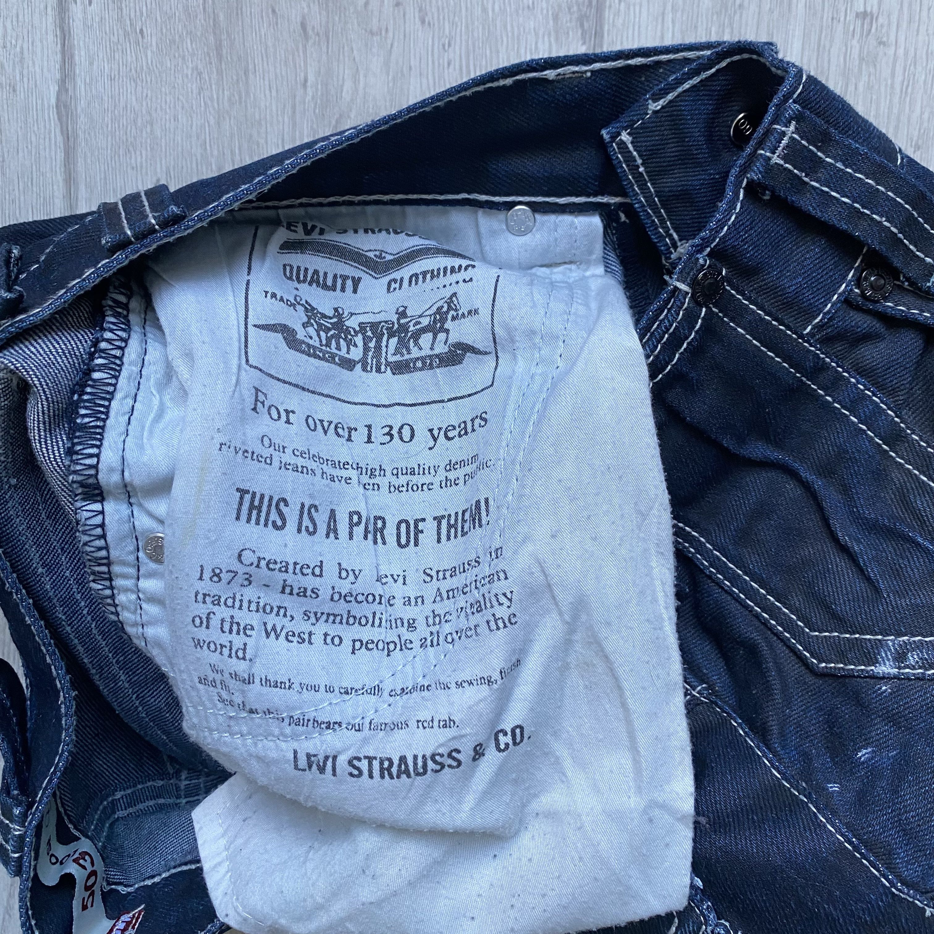 Levi's Vintage Clothing 👖 Vintage Y2K Levis 503 jeans Loose denim pants Size US 28 / EU 44 - 10 Thumbnail