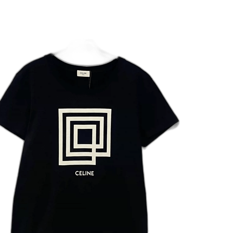 Celine Celine Black Maze Print Short Sleeve T-shirt Size XS / US 0-2 / IT 36-38 - 1 Thumbnail