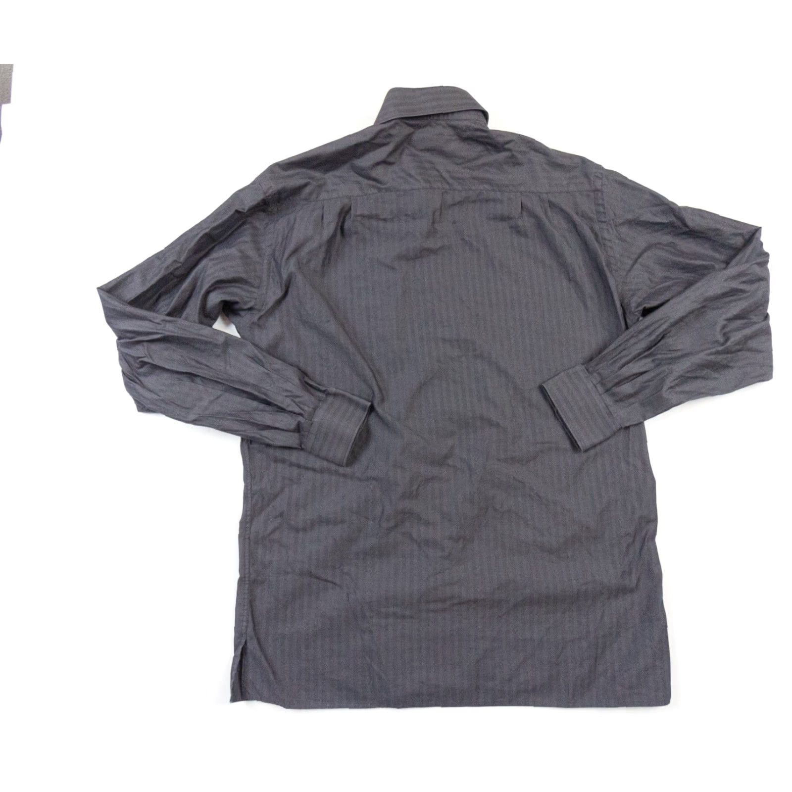 Ermenegildo Zegna Ermenegildo Zegna Button-Down Shirt Mens Large Gray Long Sleeve Preppy Size US L / EU 52-54 / 3 - 5 Thumbnail
