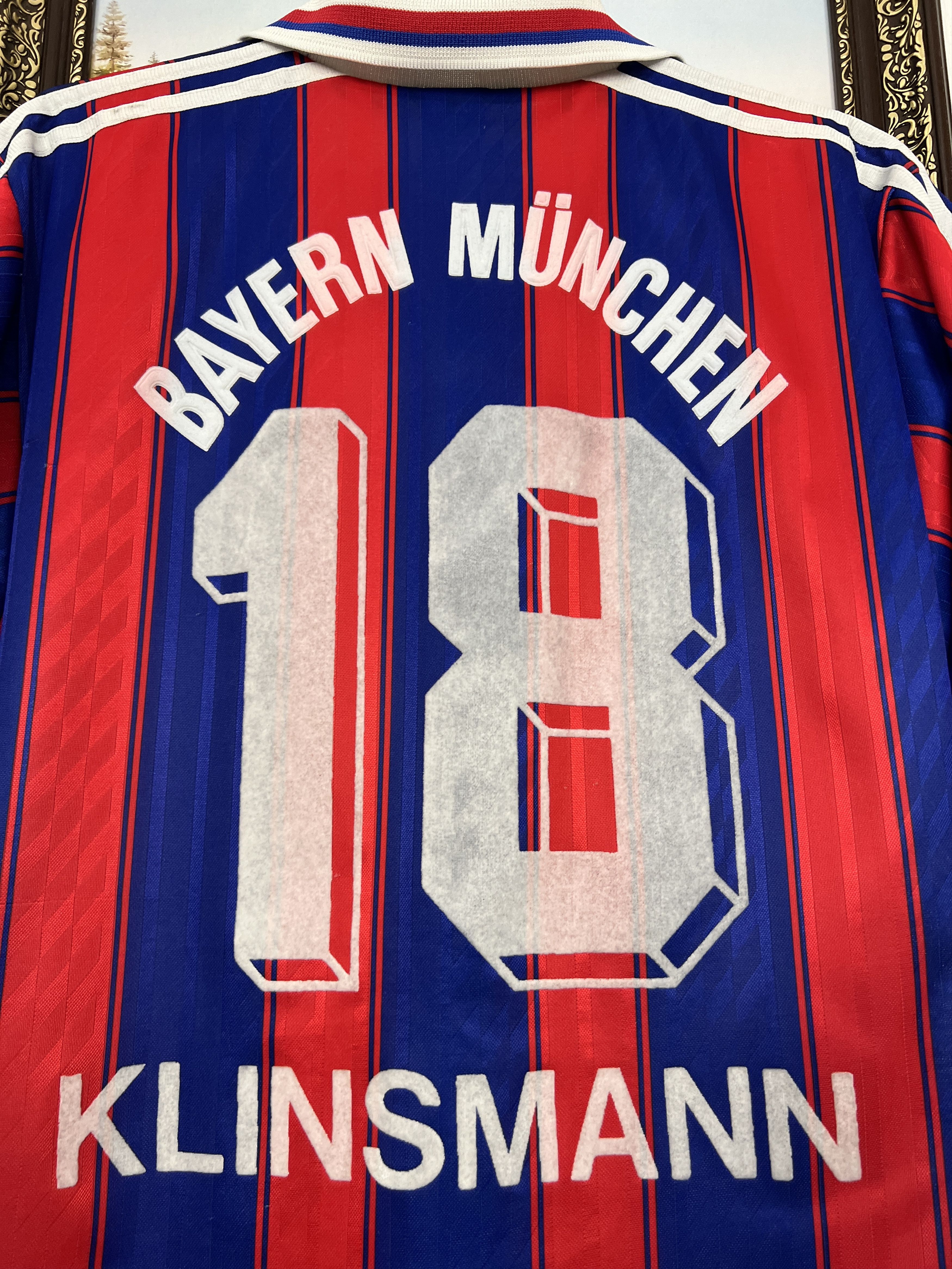 Adidas Bayern Munich Home football shirt 1995 #18 Klinsmann Adidas Size US M / EU 48-50 / 2 - 12 Thumbnail