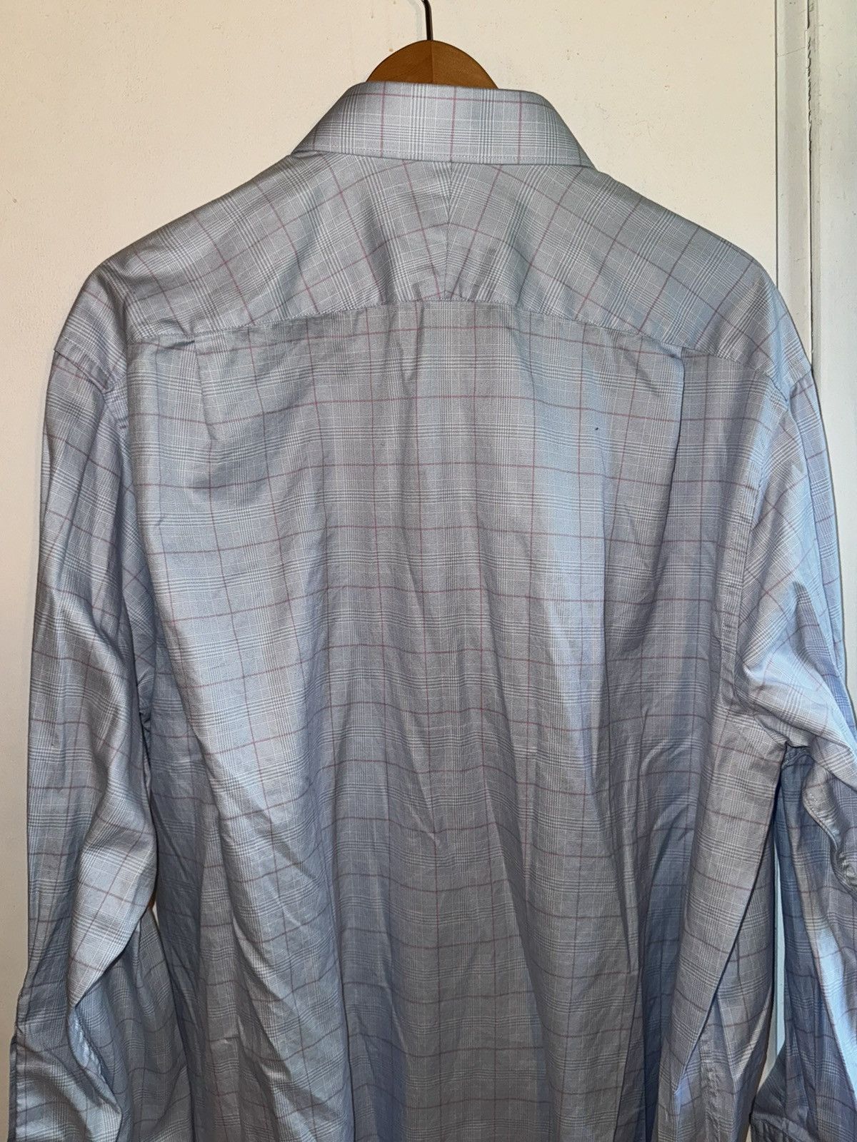 Charles Tyrwhitt Charles Tyrwhitt French Cuff Sky Blue Check shirt Size US XL / EU 56 / 4 - 4 Thumbnail