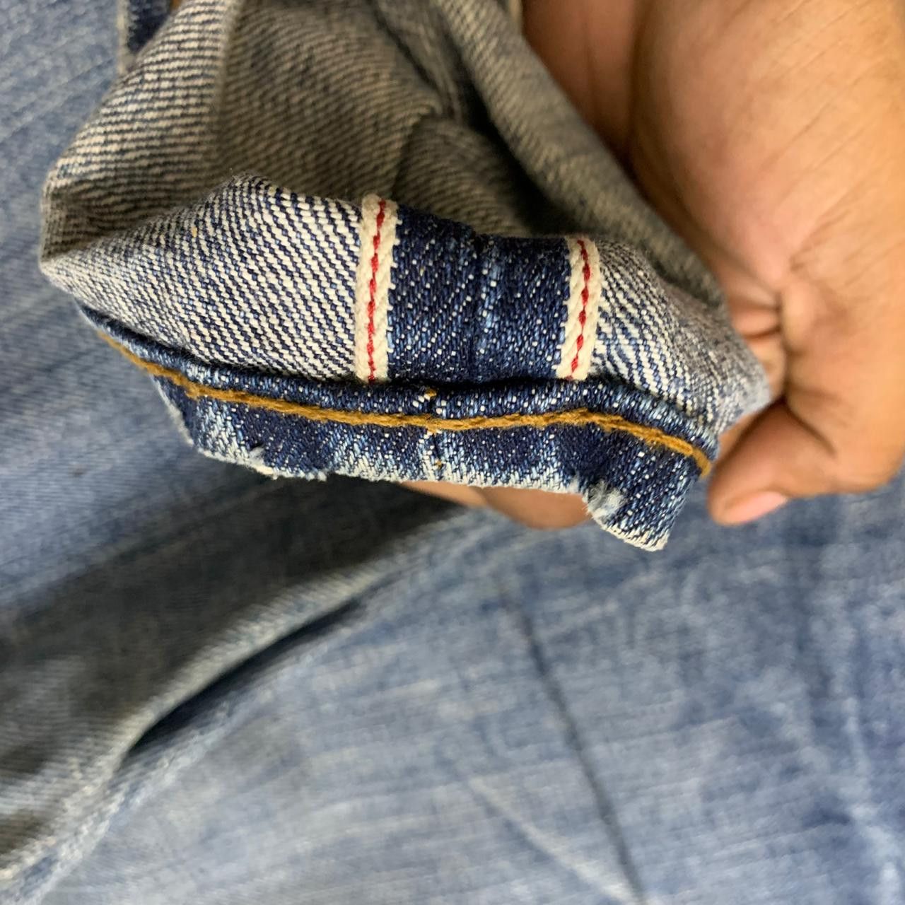 Vintage vintage y2k levis selvage inspired denim Size US 32 / EU 48 - 6 Thumbnail