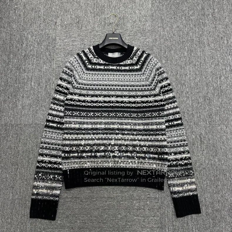 Dior Dior Sequined Beaded Knitwear sweater Size US S / EU 44-46 / 1 - 1 Thumbnail