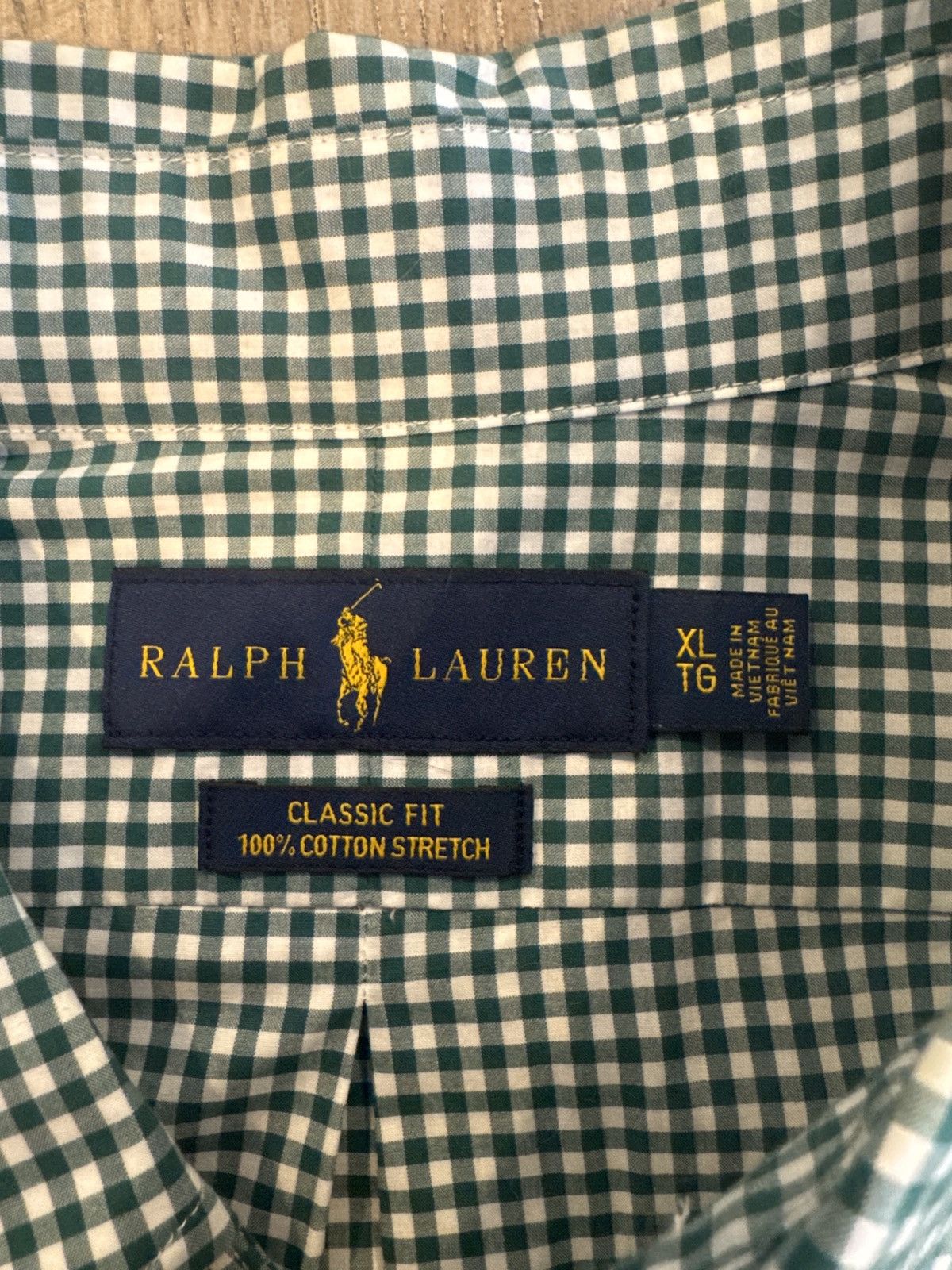 Ralph Lauren Green checked plaid button down Size US XL / EU 56 / 4 - 3 Thumbnail