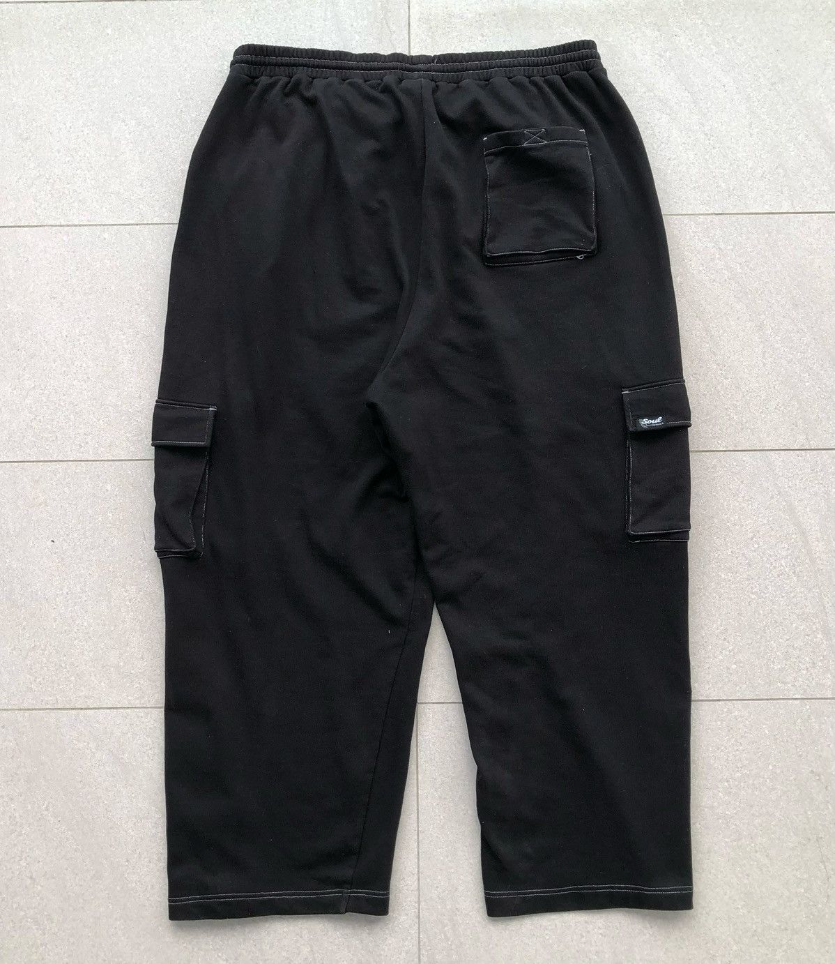 Triple 5 Soul SOUL Black Baggy Cargo Sweatpants Size US 36 / EU 52 - 9 Thumbnail