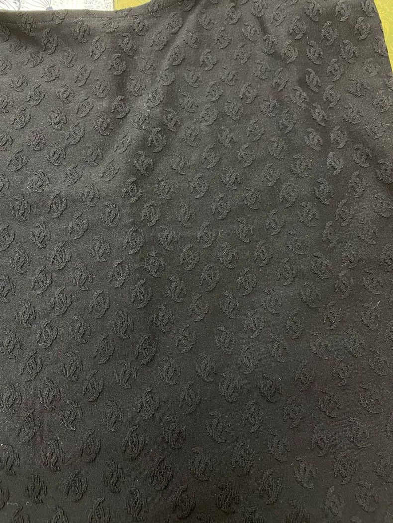 Chanel chanel 24S new black dark pattern logo one-piece swimsuit Size 24" / US 00 / IT 34 - 2 Thumbnail