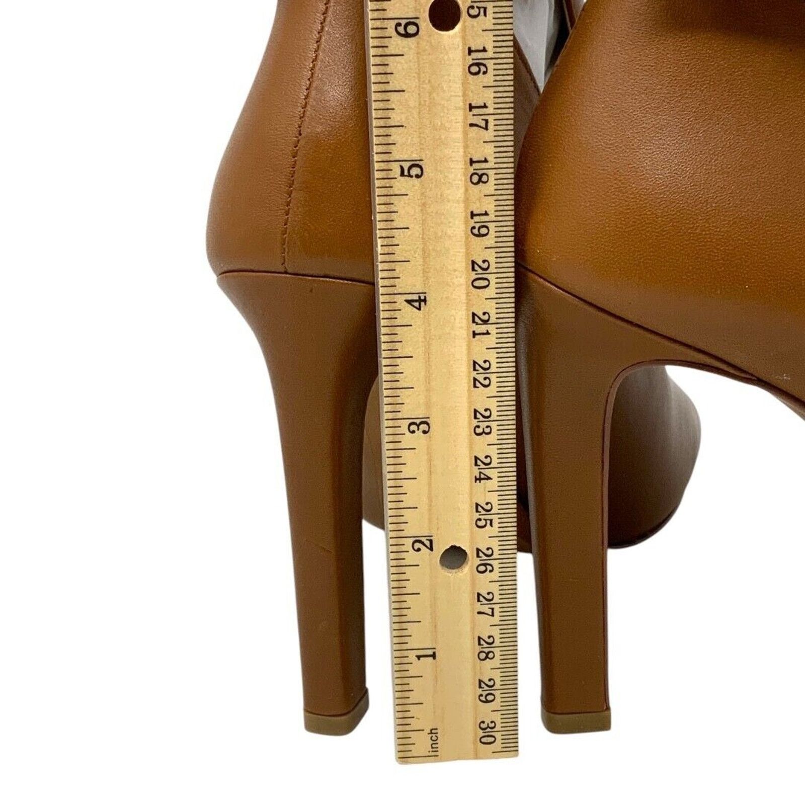 Michael Kors Michael Kors Lawson Open Toe Leather Bootie Tan 9 NWT $175 Size US 9 / IT 39 - 10 Thumbnail