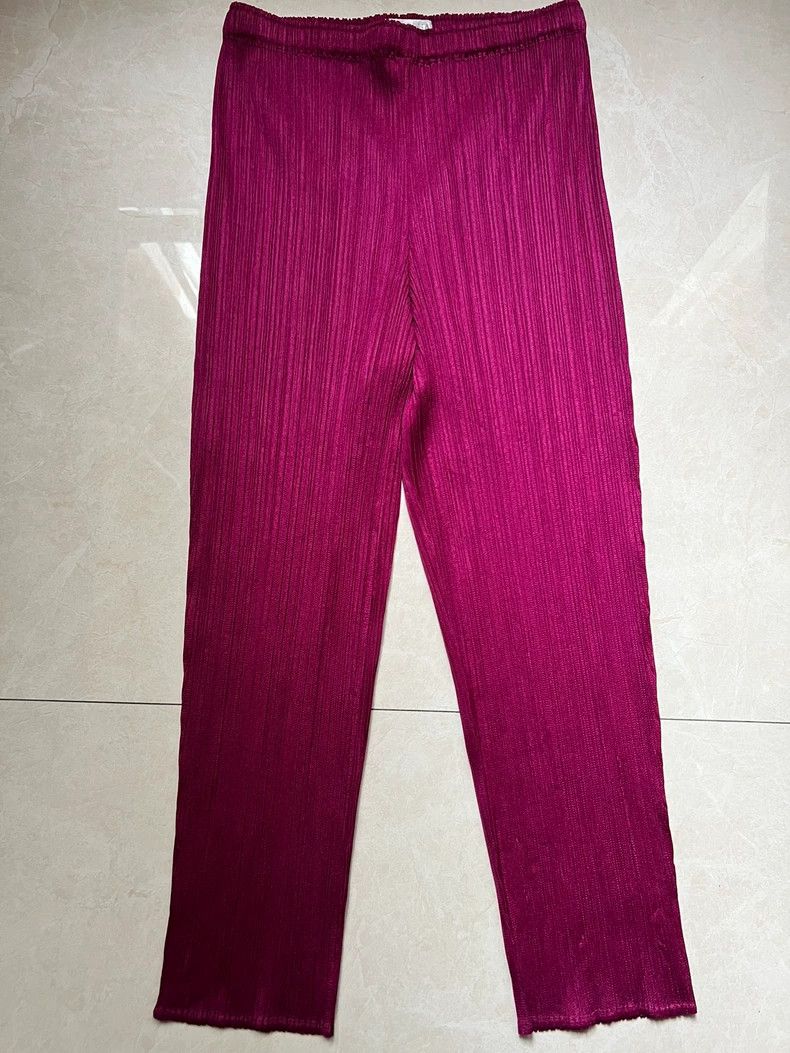 Issey Miyake issey miyake size:2 Purple skinny pants 2506-Nextarrow Size 42" / US 20 - 1 Thumbnail