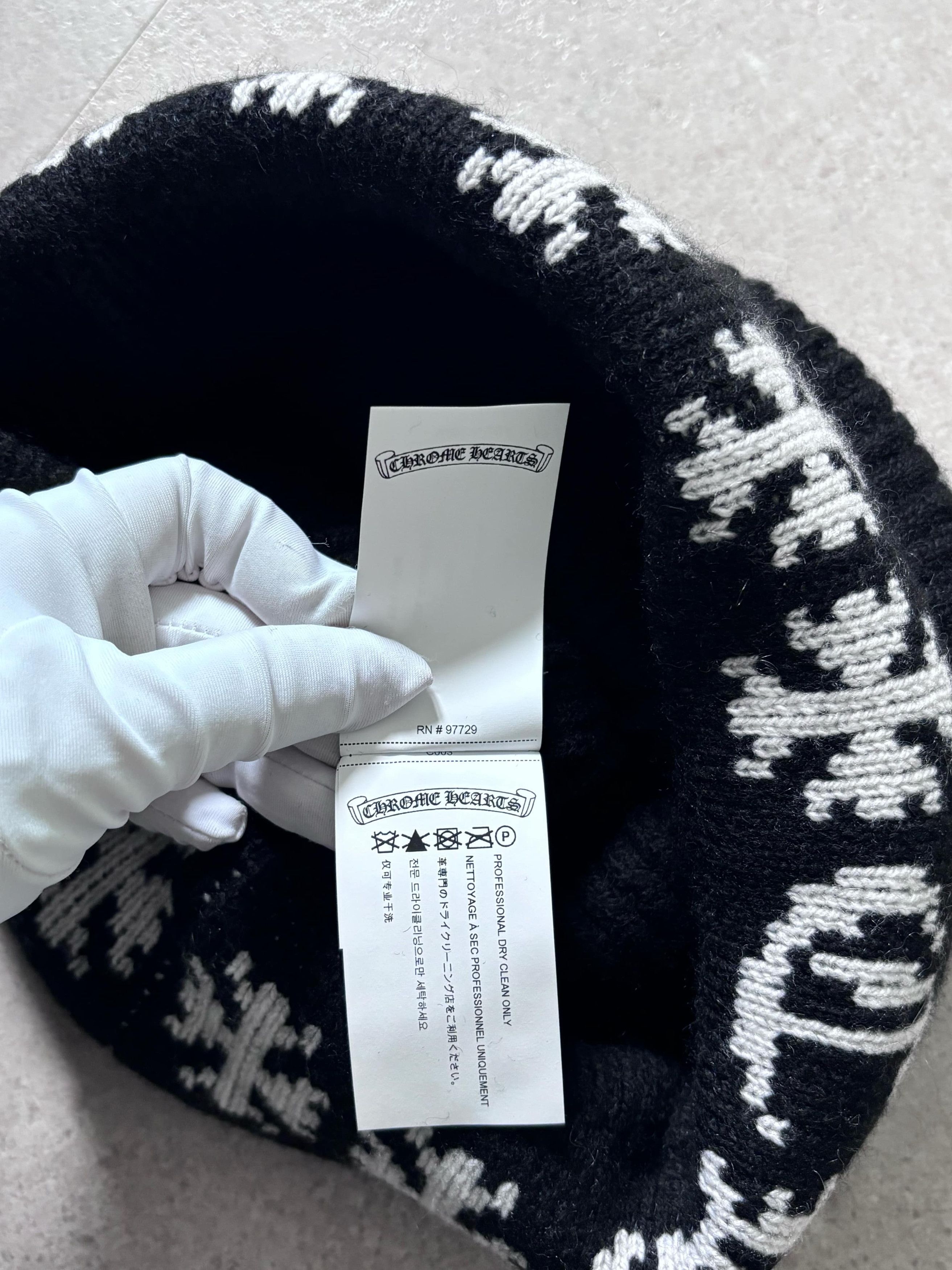 Chrome Hearts CHROME HEARTS Big Daddy Cashmere Beanie Size ONE SIZE - 8 Thumbnail