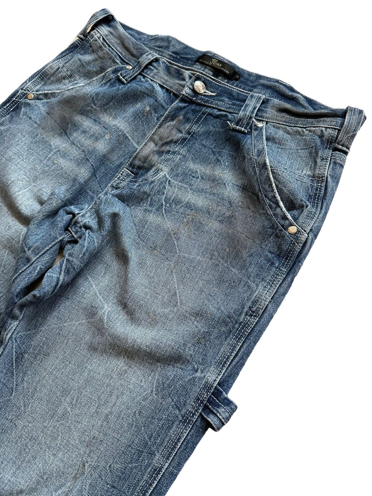 If Six Was Nine Flare Jeans Midas Paint Distress Denim Boot Cut Size US 34 / EU 50 - 3 Thumbnail