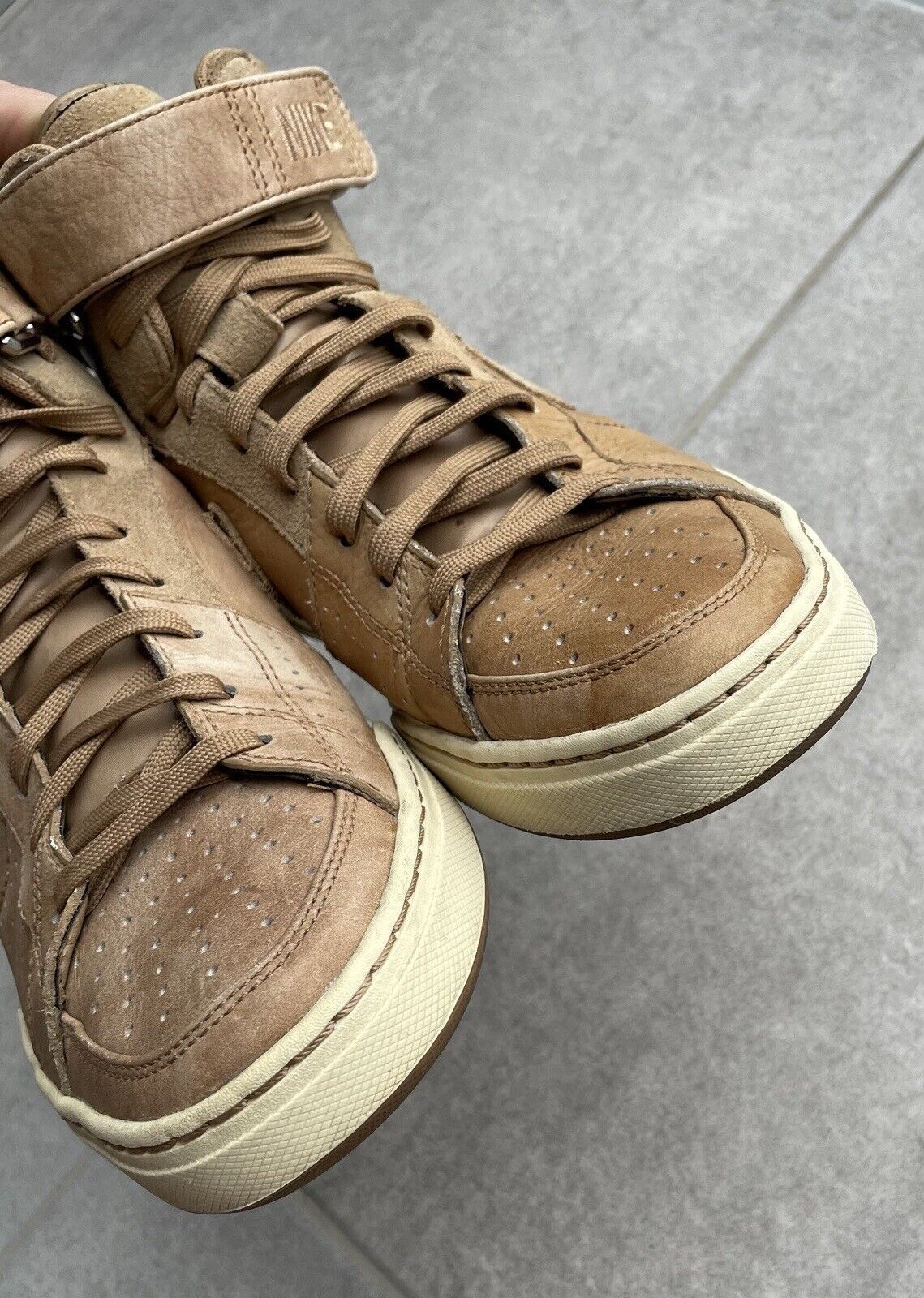 Nike Nike Mens Air Flytop Trainers Brown Suede Mid Rise Sneakers Size US 9.5 / EU 42-43 - 3 Thumbnail