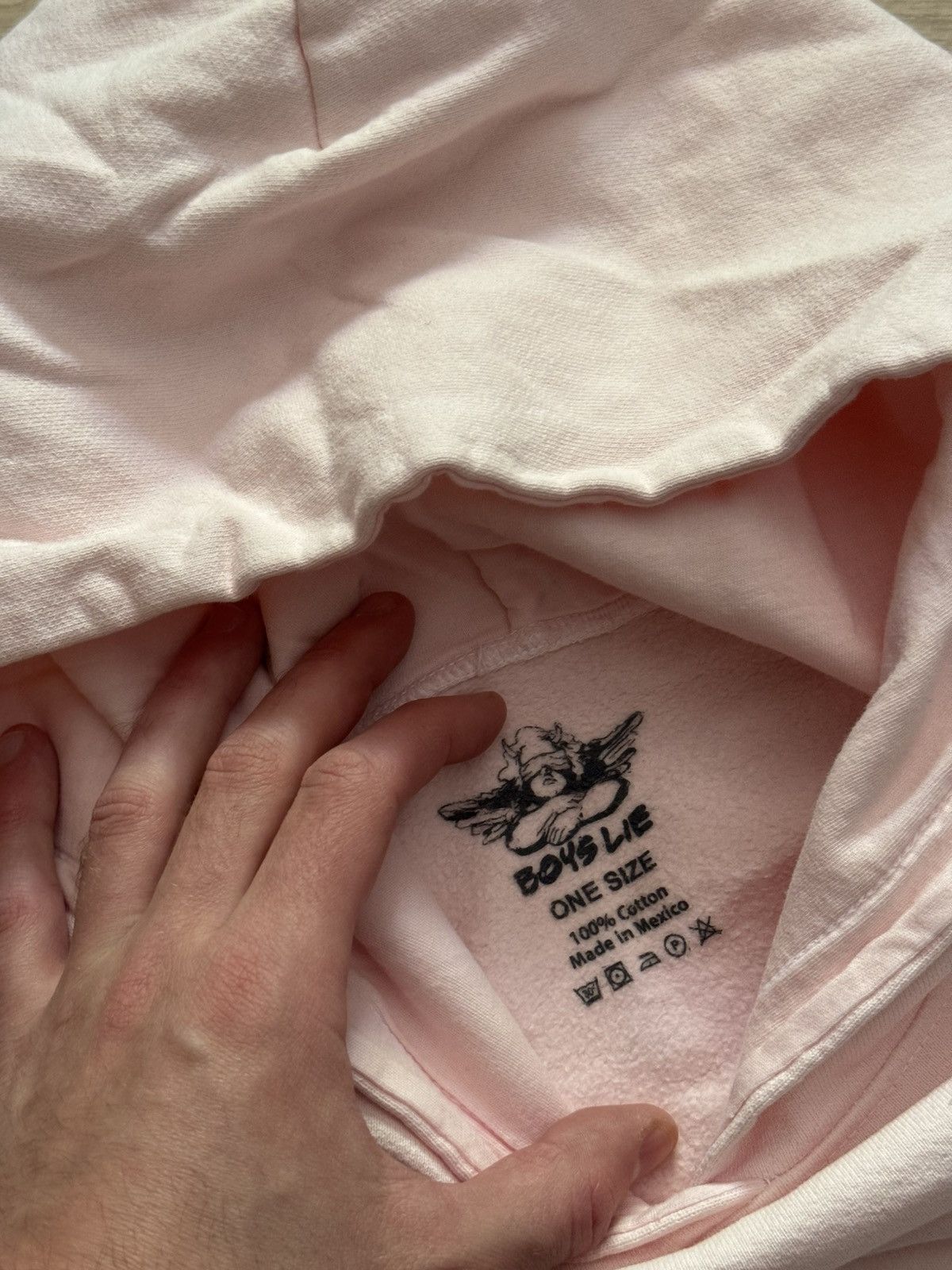 Boys Lie Boys Lie “Eat Your Heart Out” Pink Baggy Hoodie Size US XL / EU 56 / 4 - 6 Thumbnail