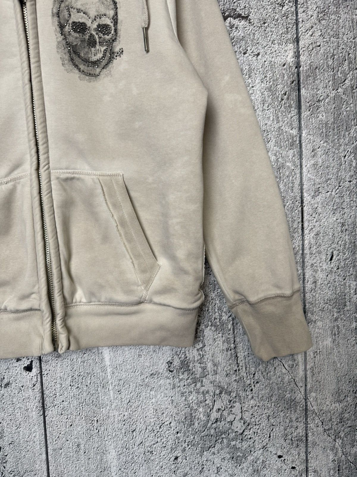 True Religion True Religion Sherpa Lined Full Zip Hoodie Skull Big Logo Size L / US 10 / IT 46 - 5 Thumbnail