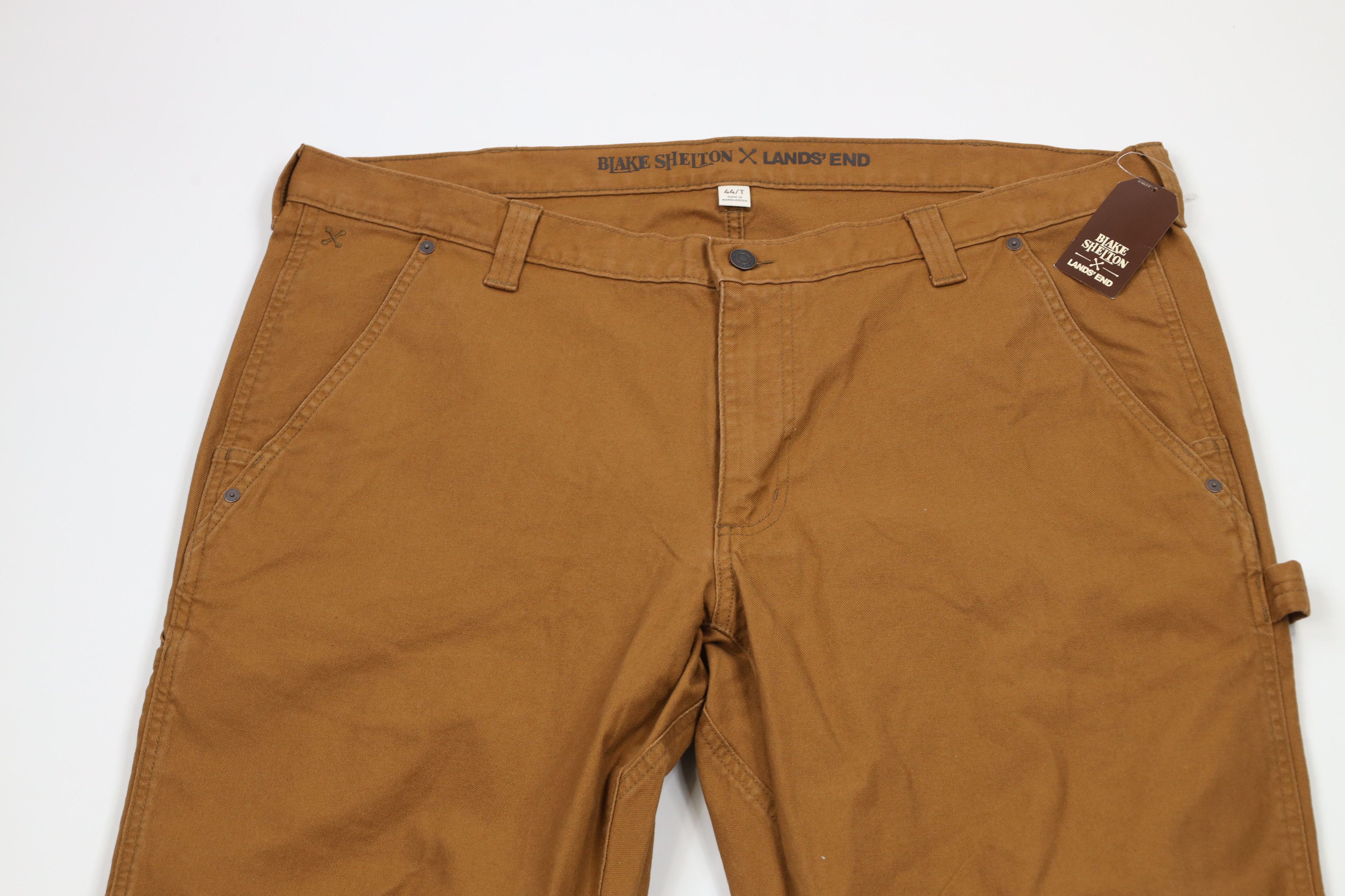 Lands' End × Vintage New Lands End x Blake Shelton Wide Leg Dungaree Pants Brown Size US 44 / EU 60 - 2 Thumbnail