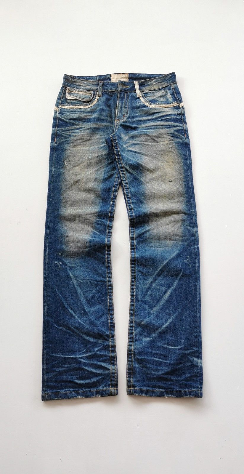 Japanese Brand Mudwash Lolita Exotic Vintage Blue Jeans Size US 32 / EU 48 - 1 Thumbnail