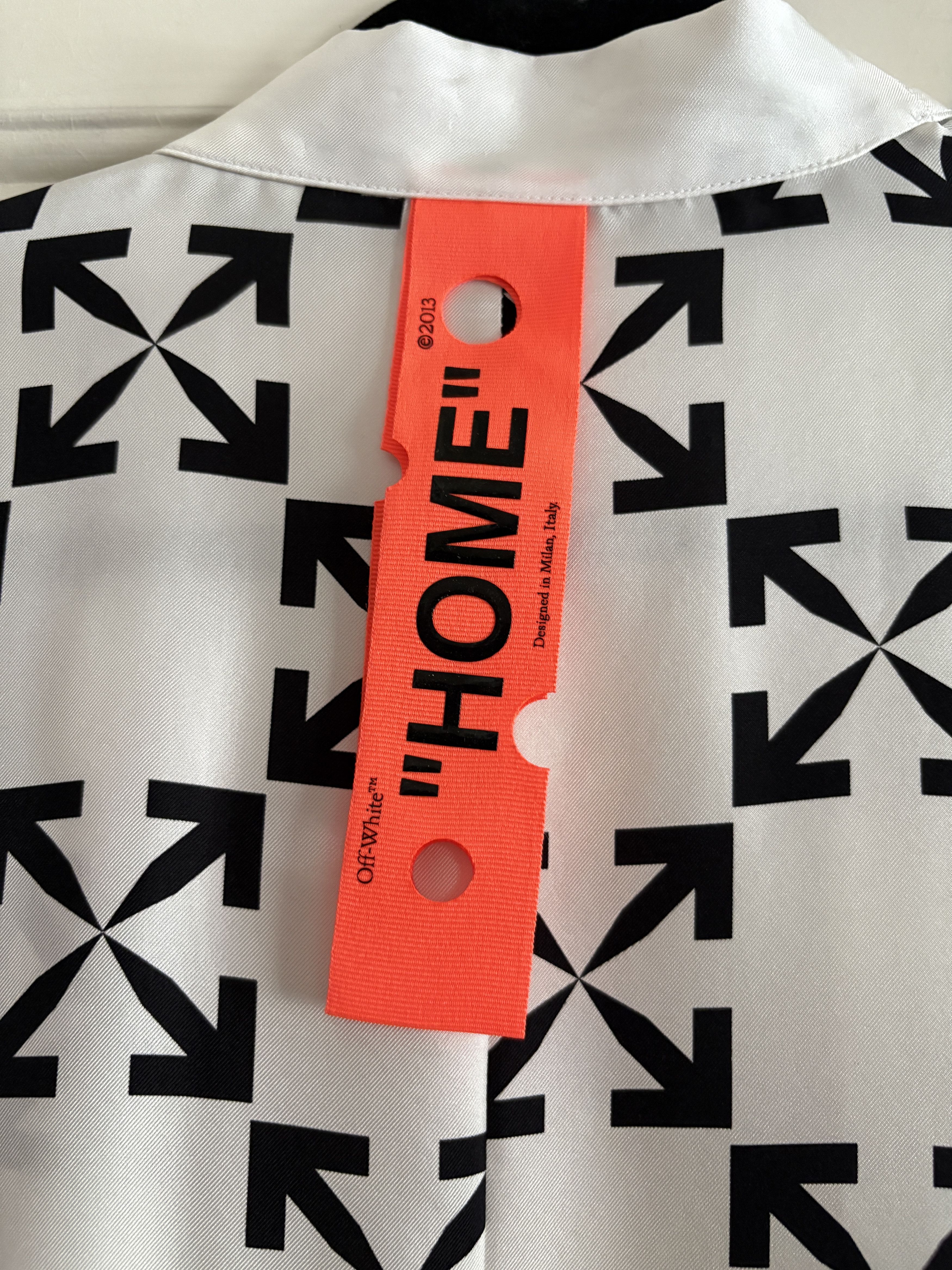 Off-White Off-White Virgil Abloh Arrow Pattern Silk Robe Kaftan M Size US M / EU 48-50 / 2 - 6 Thumbnail