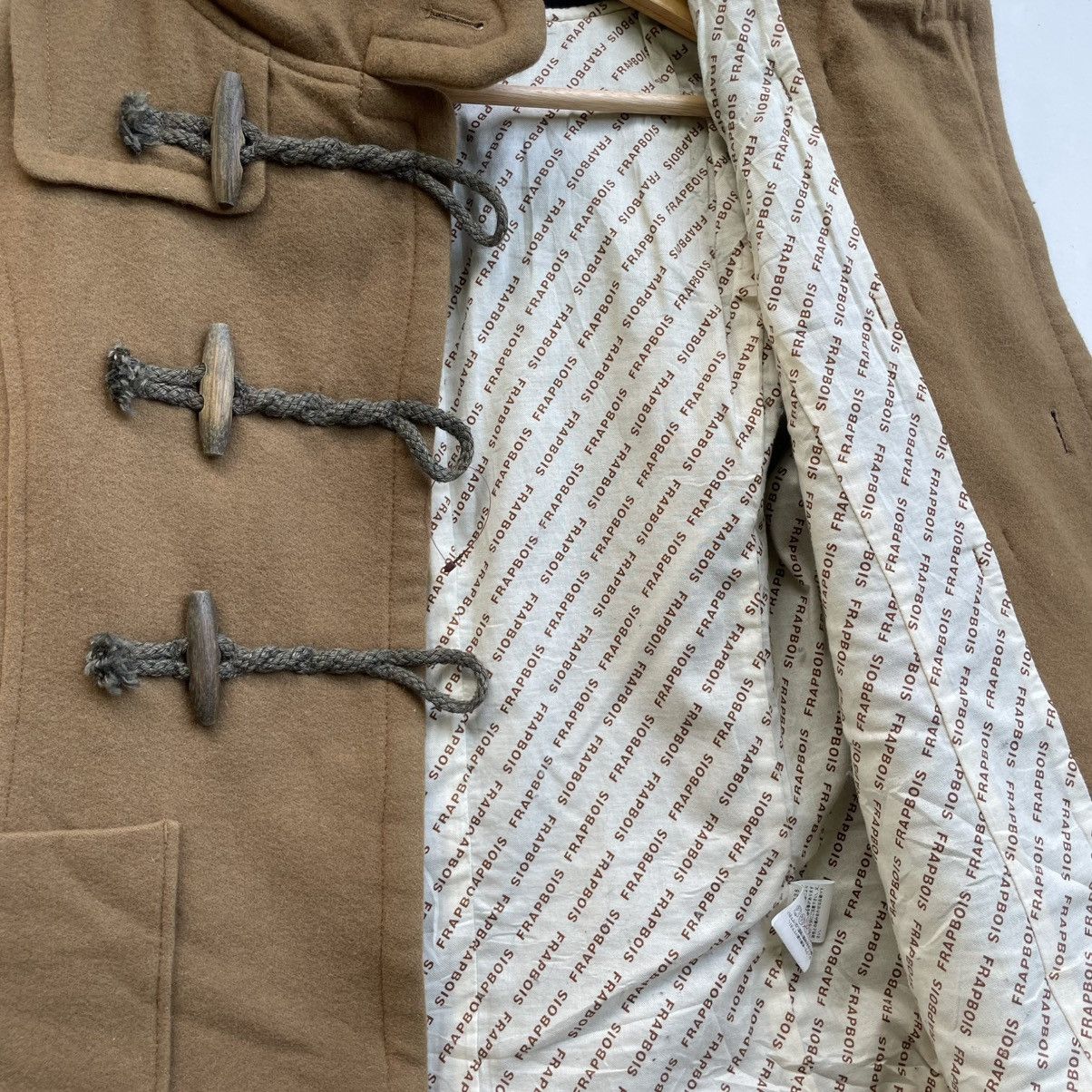Designer × Issey Miyake × Japanese Brand 💥Vintage Frapbois Toggles Button Jacket Monogram Lining Size S / US 4 / IT 40 - 5 Thumbnail
