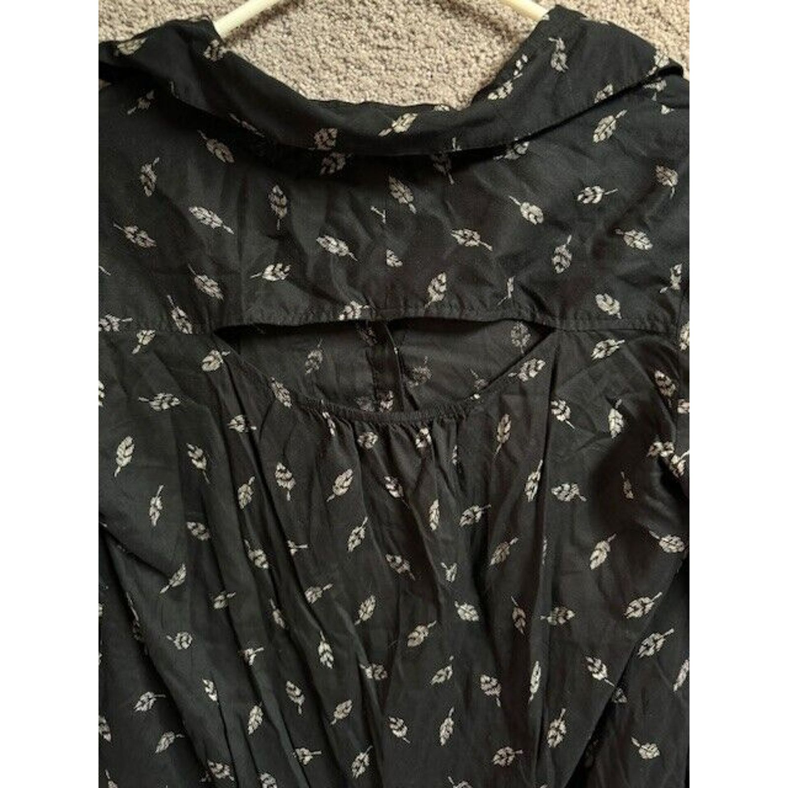 American Eagle Outfitters American Eagle Outfitters Top M Leaf Print Fairy Grunge Y2K Size M / US 6-8 / IT 42-44 - 3 Thumbnail